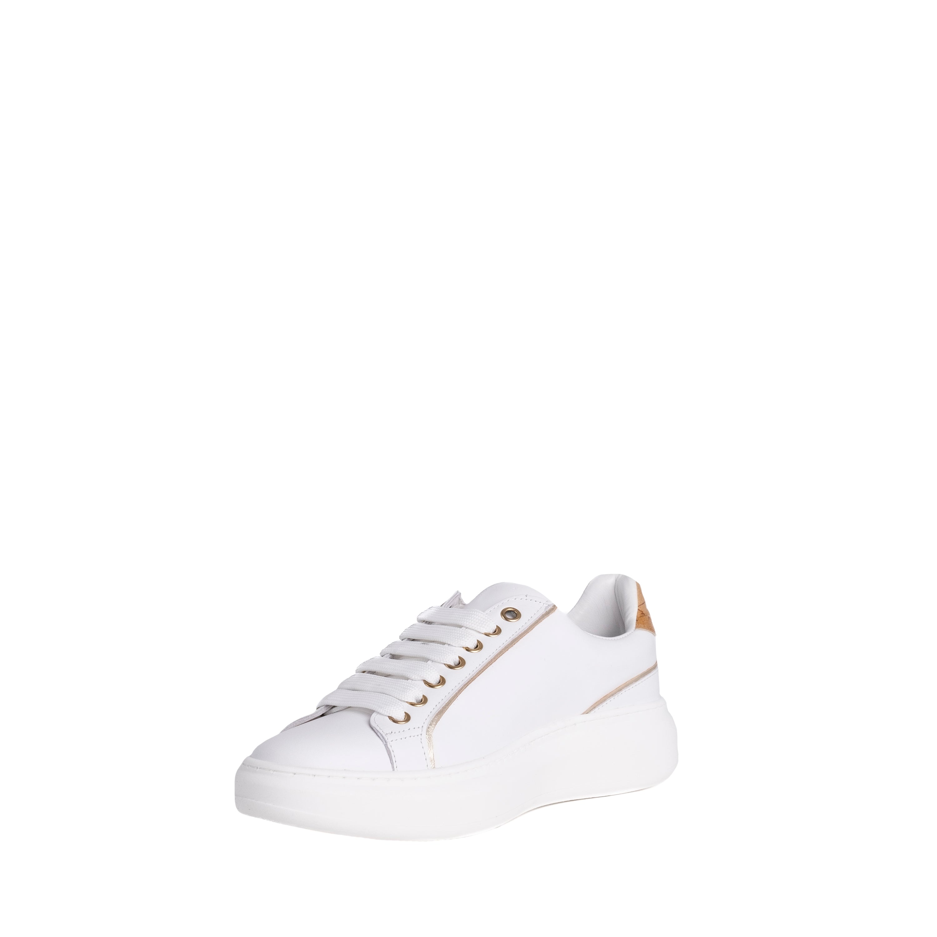 Alviero Martini Prima Classe Sneakers con Logo in Rilievo Bianca