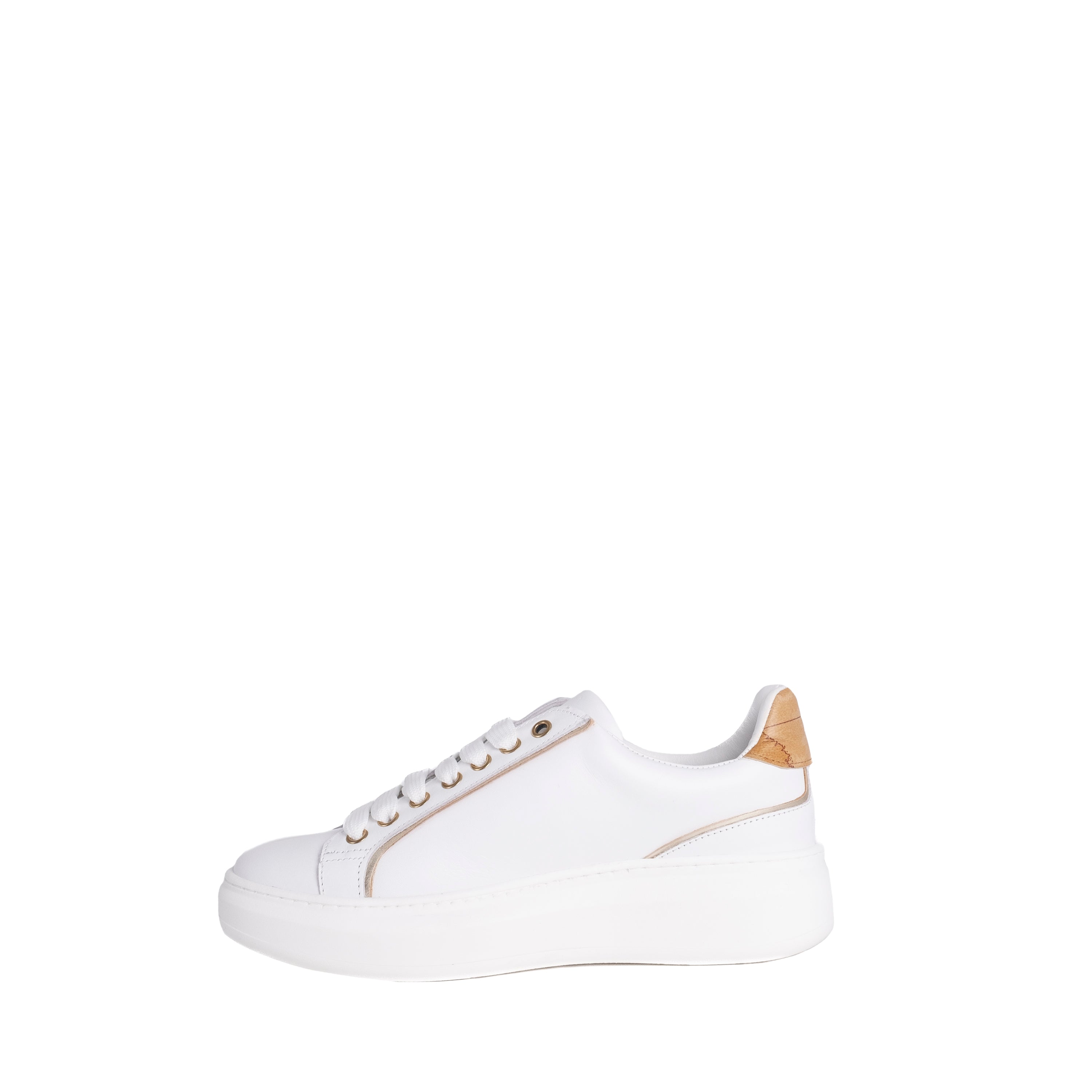 Alviero Martini Prima Classe Sneakers con Logo in Rilievo Bianca