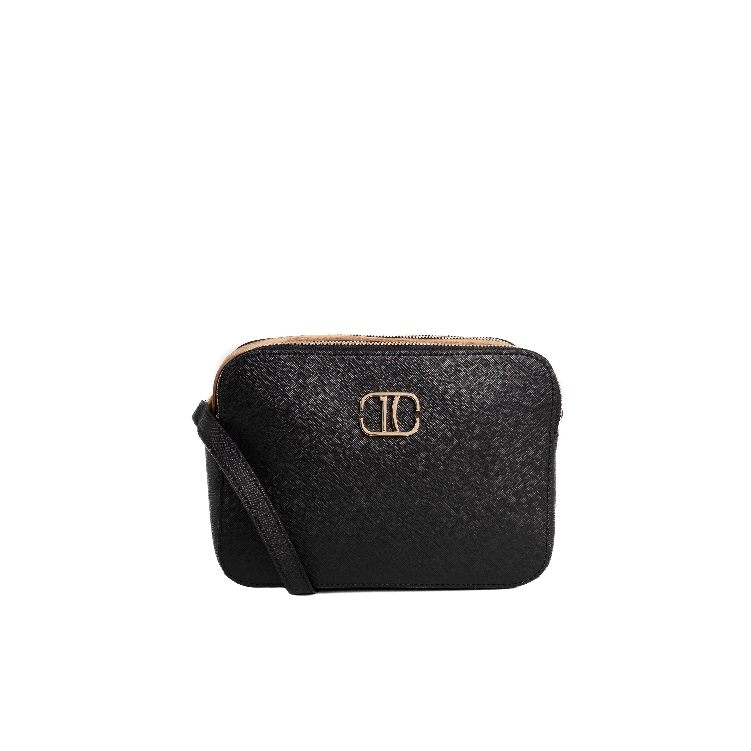 Alviero Martini Prima Classe Tracollina Reporter 2 Zip Nero