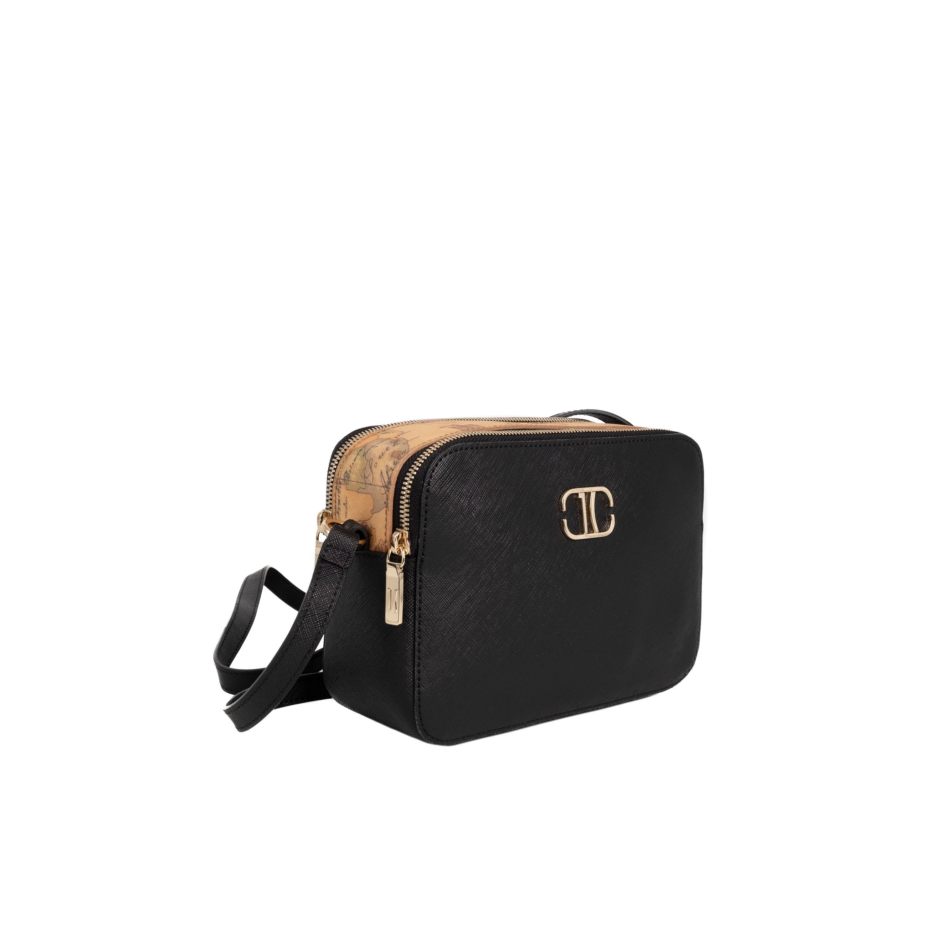 Alviero Martini Prima Classe Tracollina Reporter 2 Zip Nero
