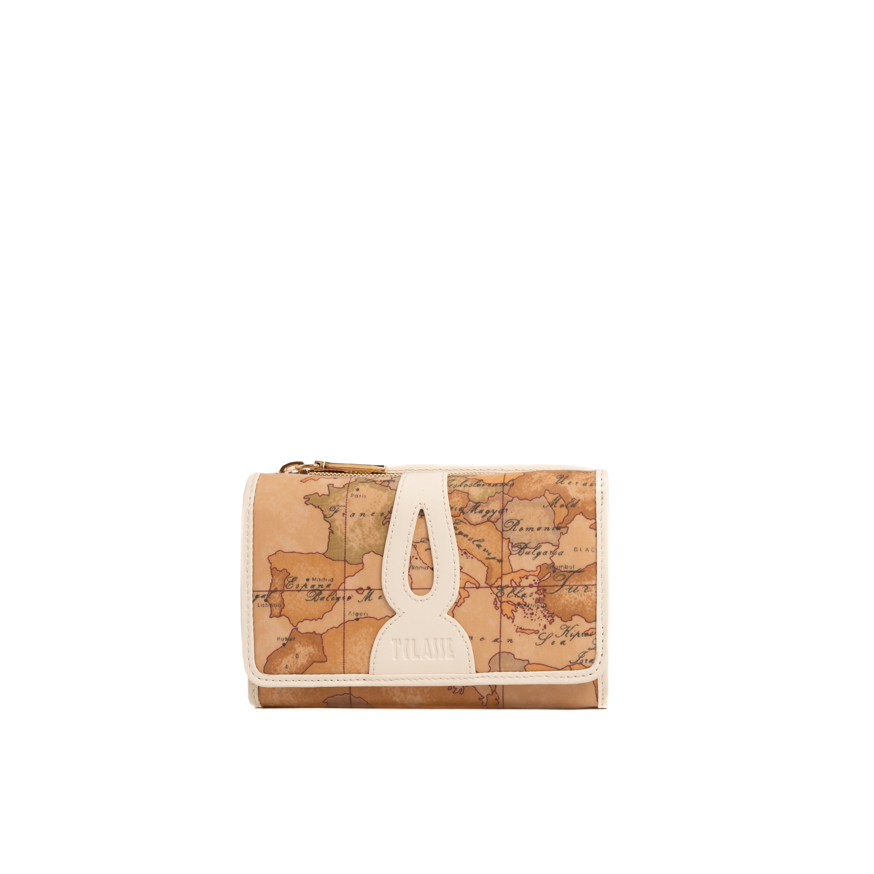 Alviero Martini Prima Classe Portafoglio Bifolder Medio Avorio