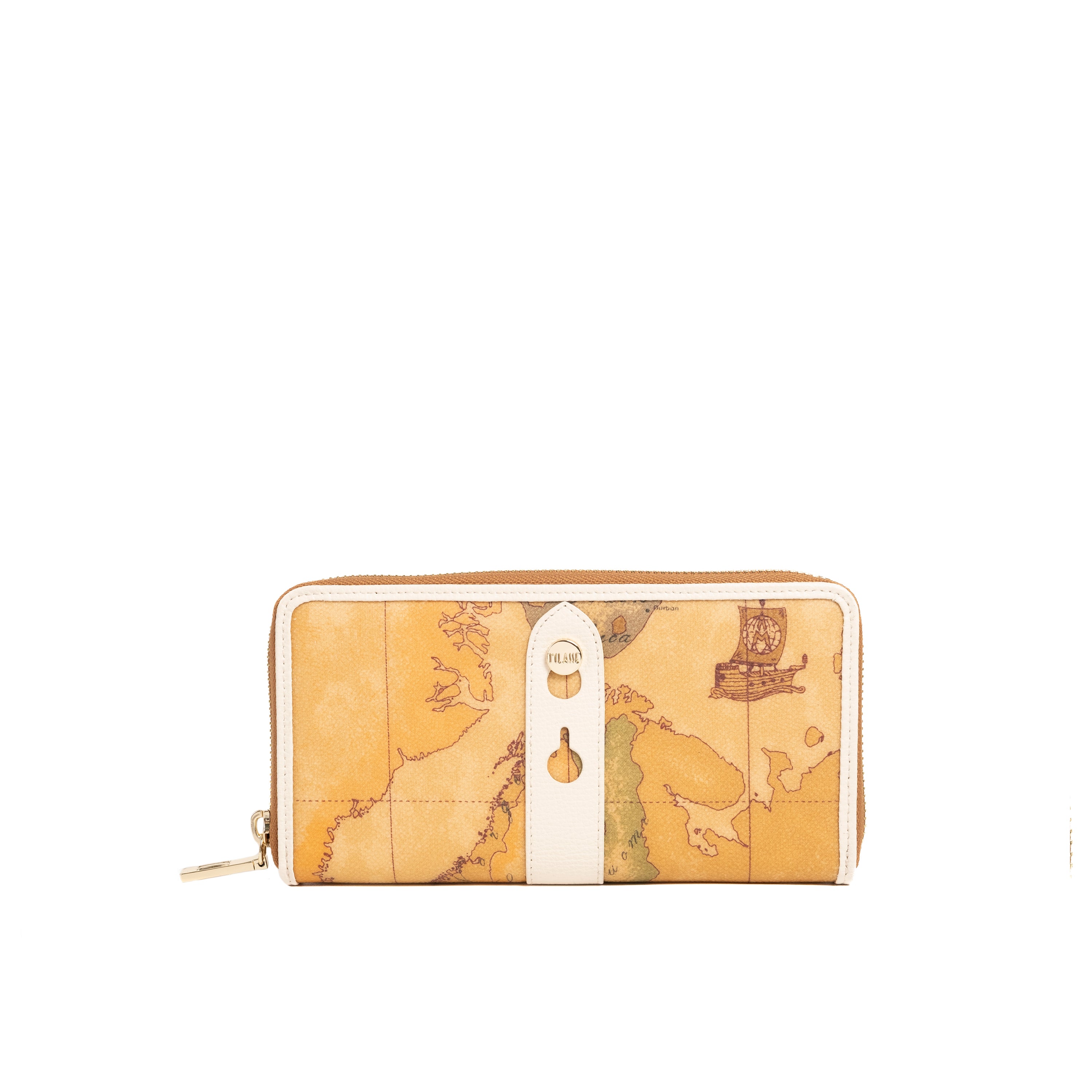 Alviero Martini Prima Classe Portafoglio Ziparound Donna Avorio