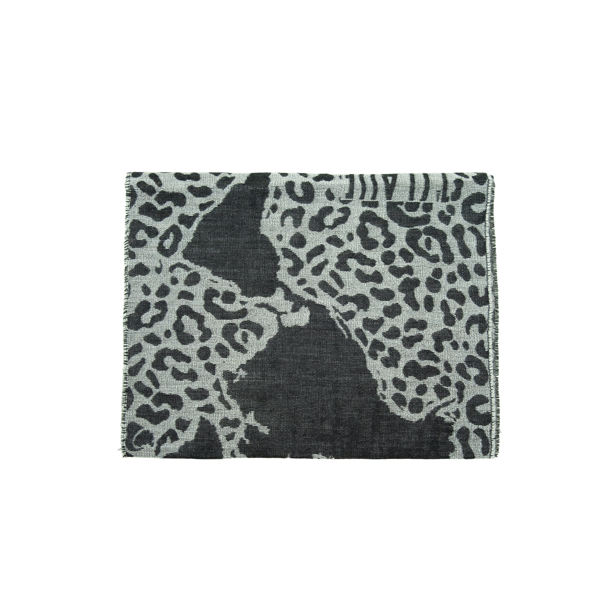 Alviero Martini Sciarpa Geo Pieno Animalier Bianco Ghiaccio (40 x 180 cm)