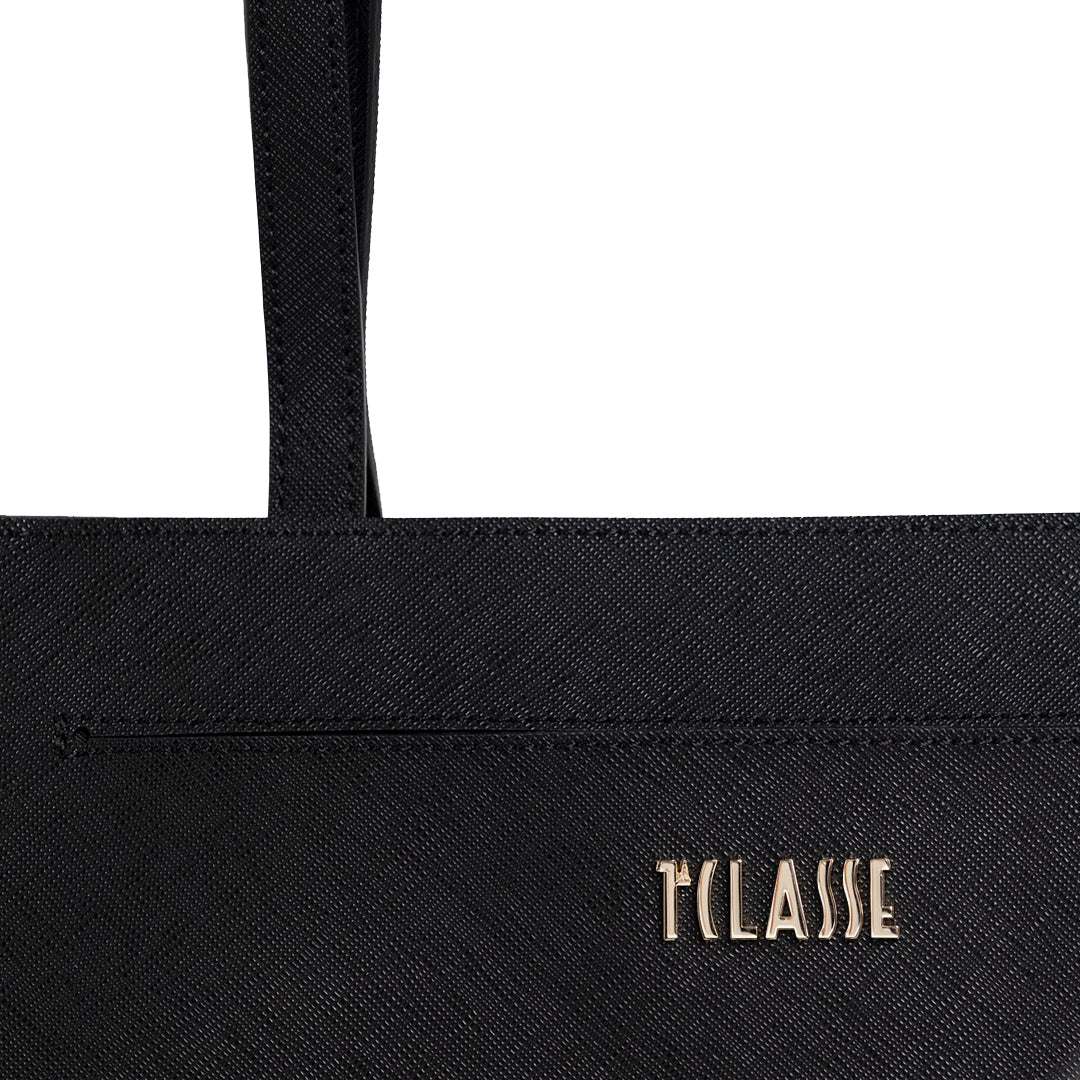 Alviero Martini Prima Classe Shopper West City Grande Nero e Naturale