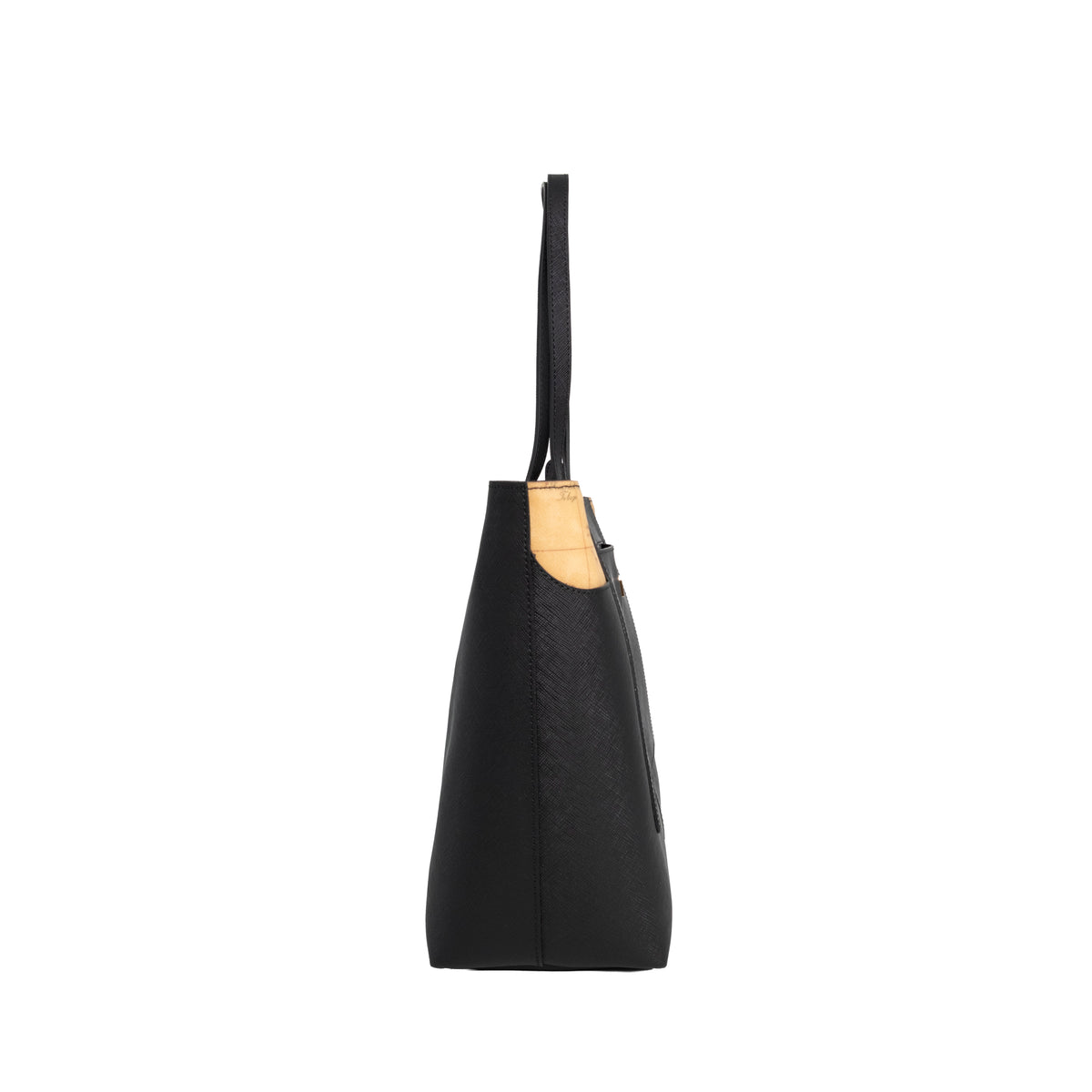 Alviero Martini Prima Classe Shopper West City Grande Nero e Naturale