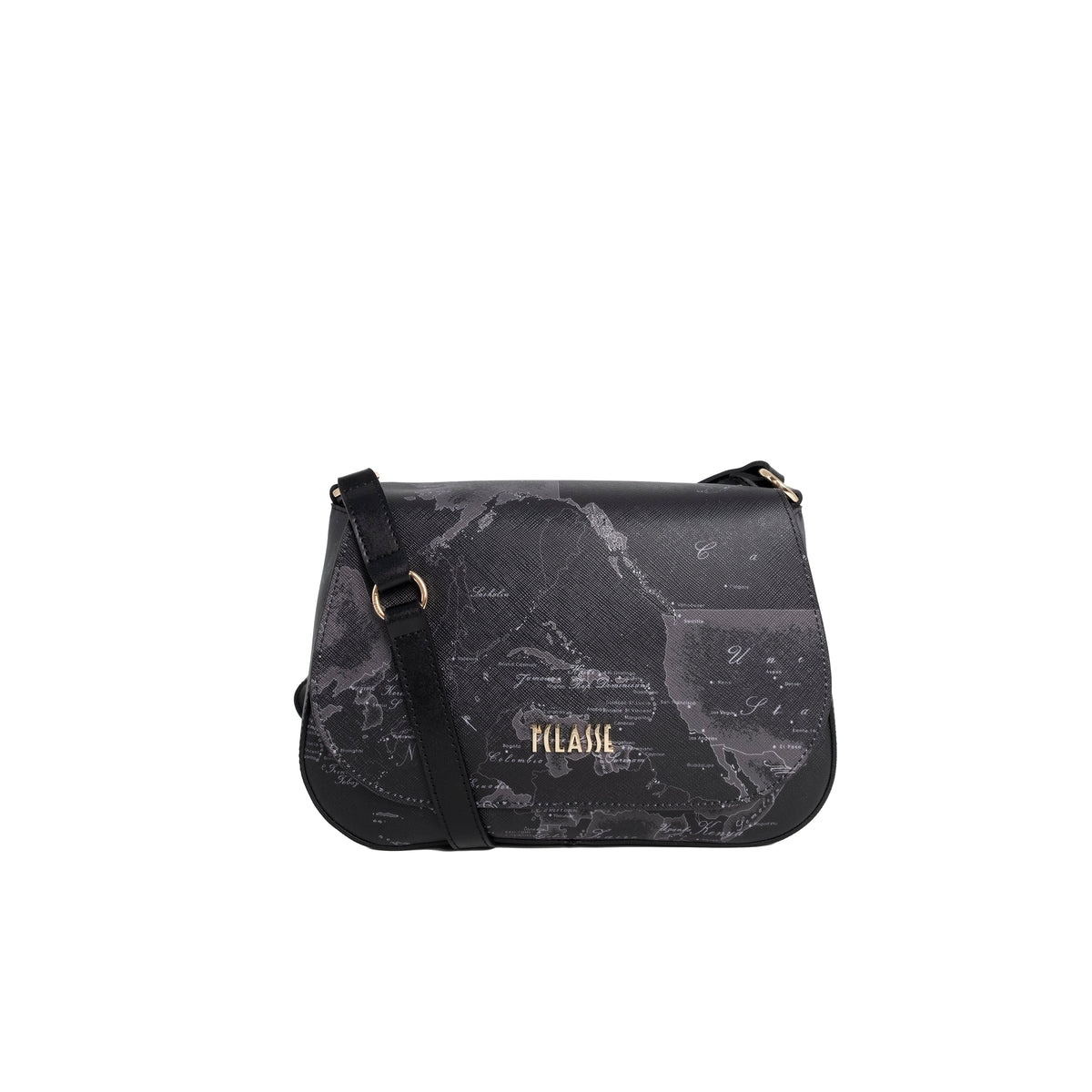 Alviero Martini Prima Classe Tracolla con Patta Nero
