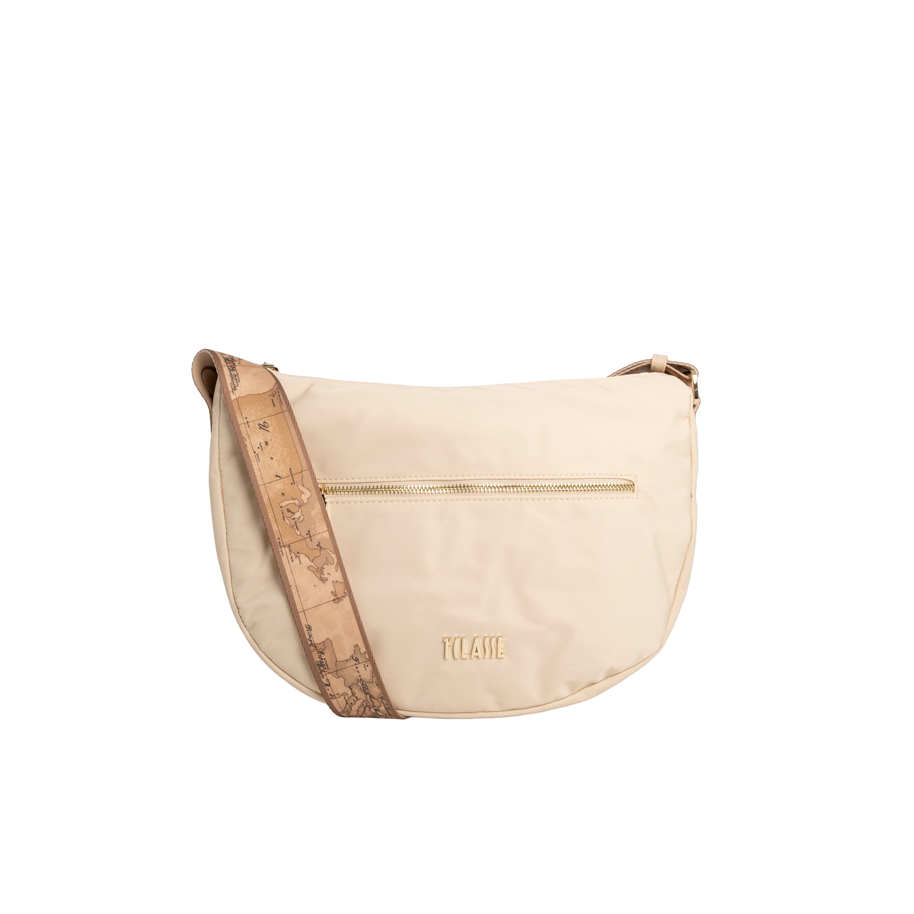 Alviero Martini Prima Classe Tracolla Mezzaluna Grande Champagne