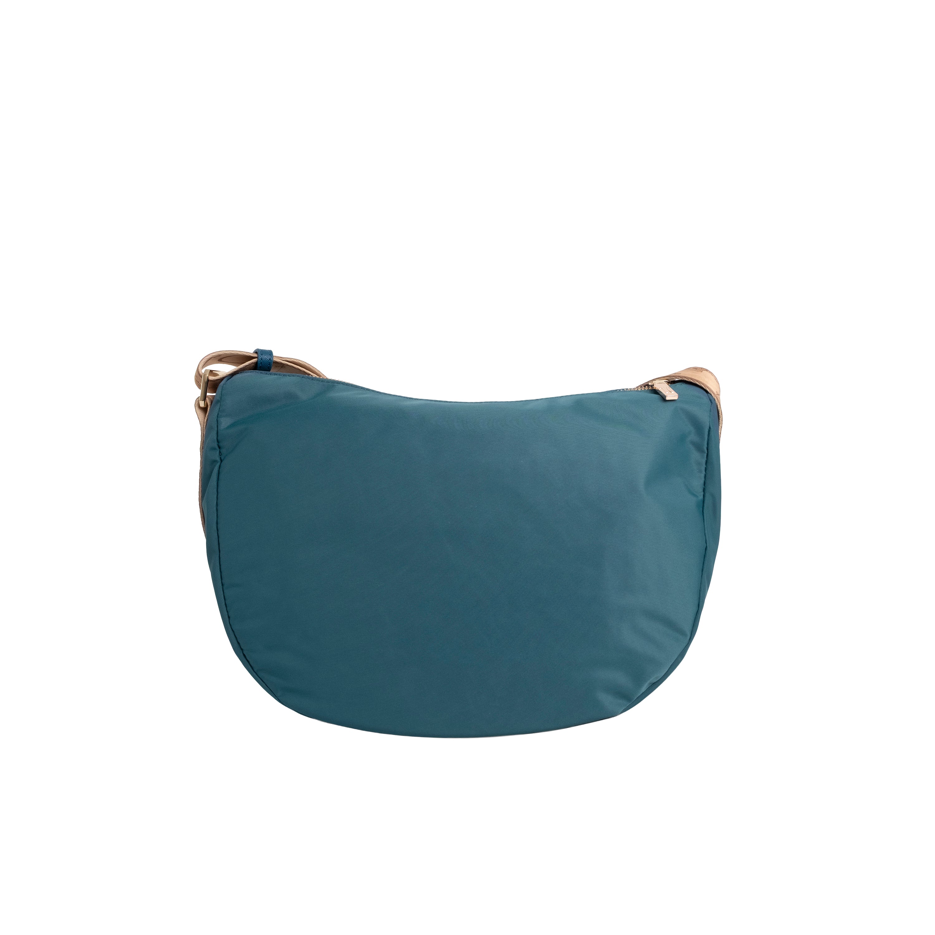 Alviero Martini Prima Classe Tracolla Mezzaluna Grande Blu Pacifico