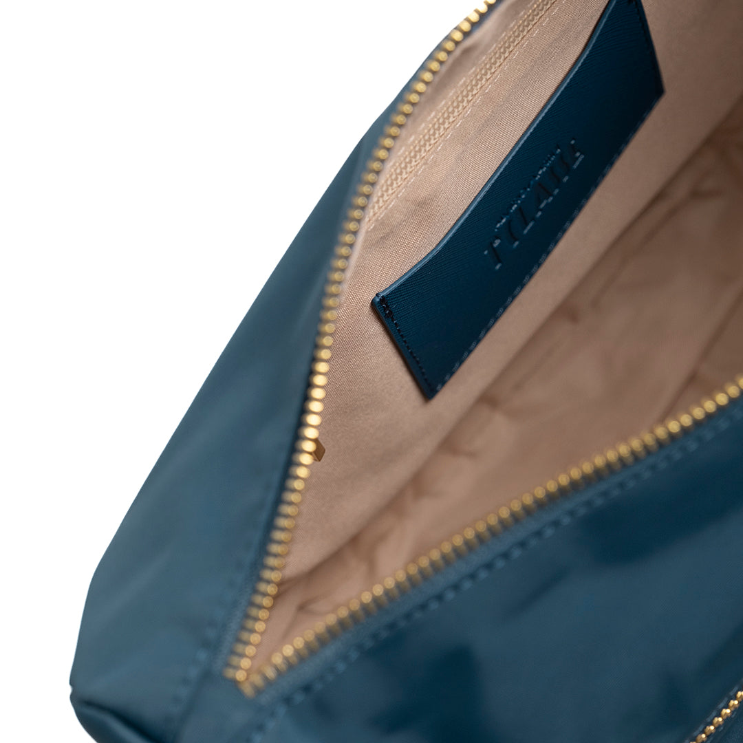 Alviero Martini Prima Classe Tracolla Mezzaluna Grande Blu Pacifico