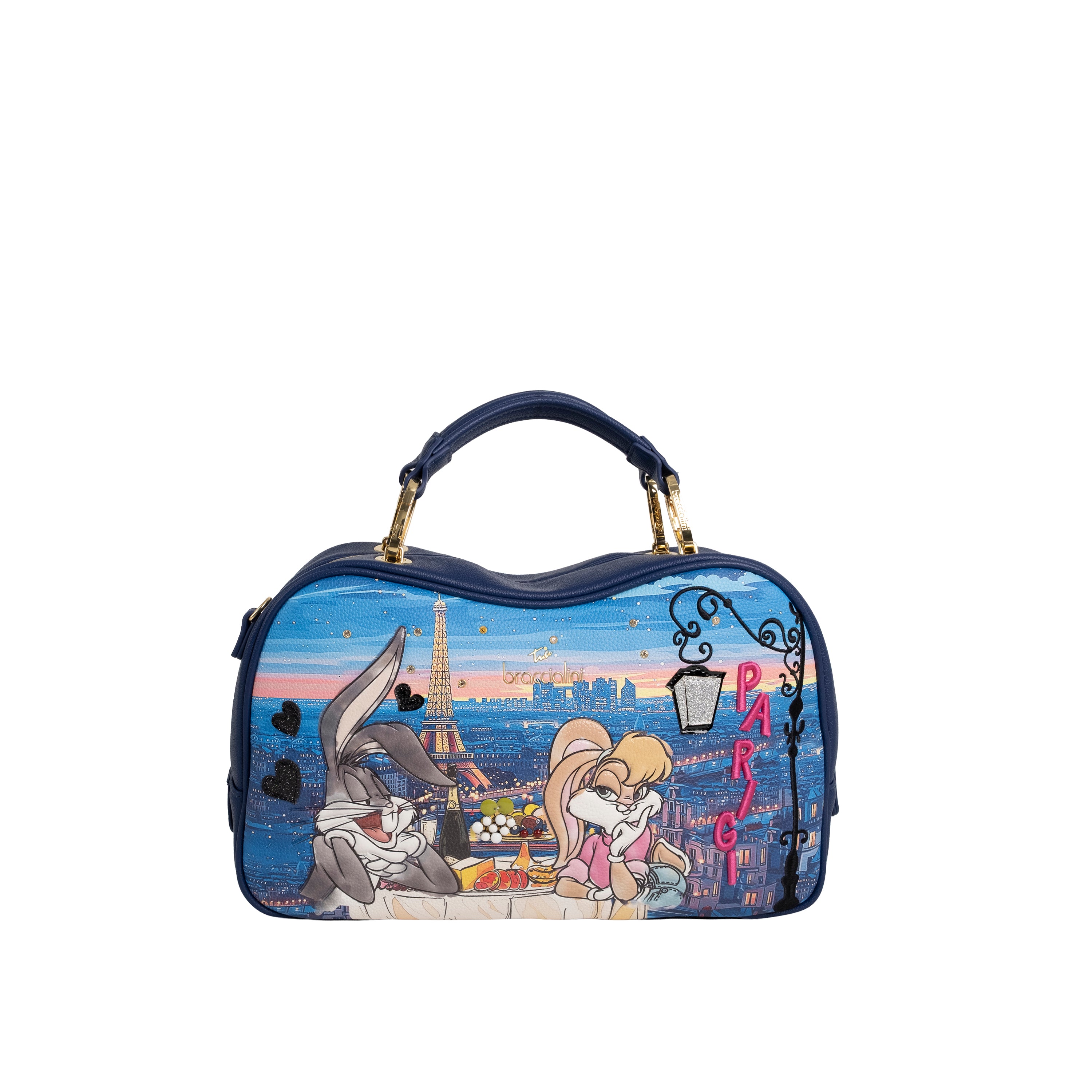 Braccialini Bauletto Cartoline Lt Multicolore Parigi