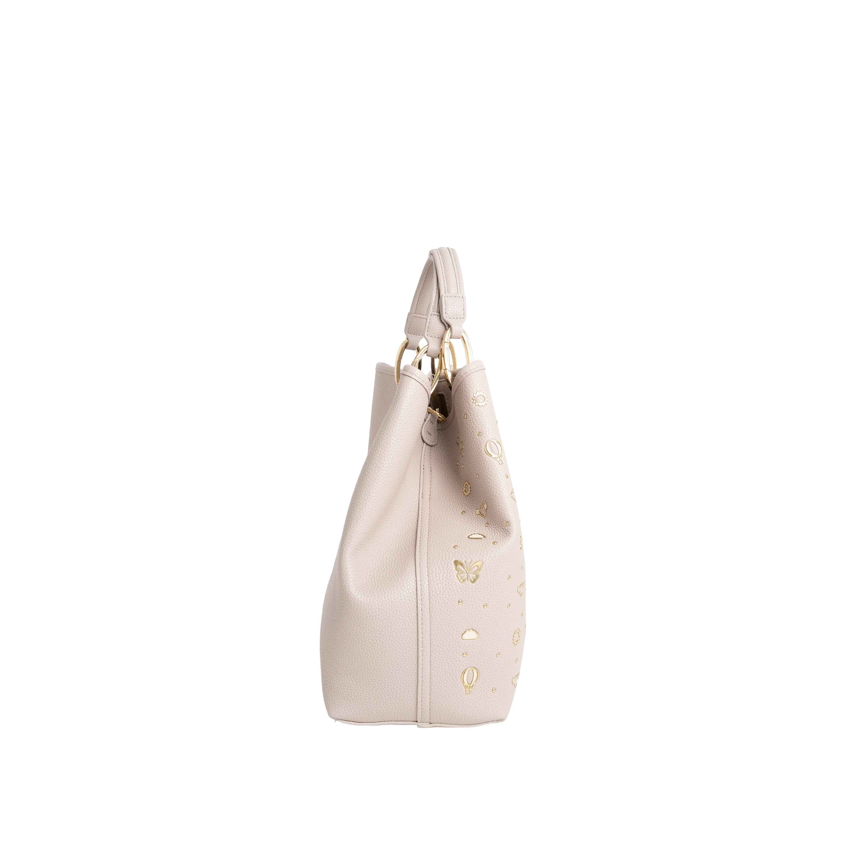 Braccialini Borsa a Mano Beth Strass Grigio