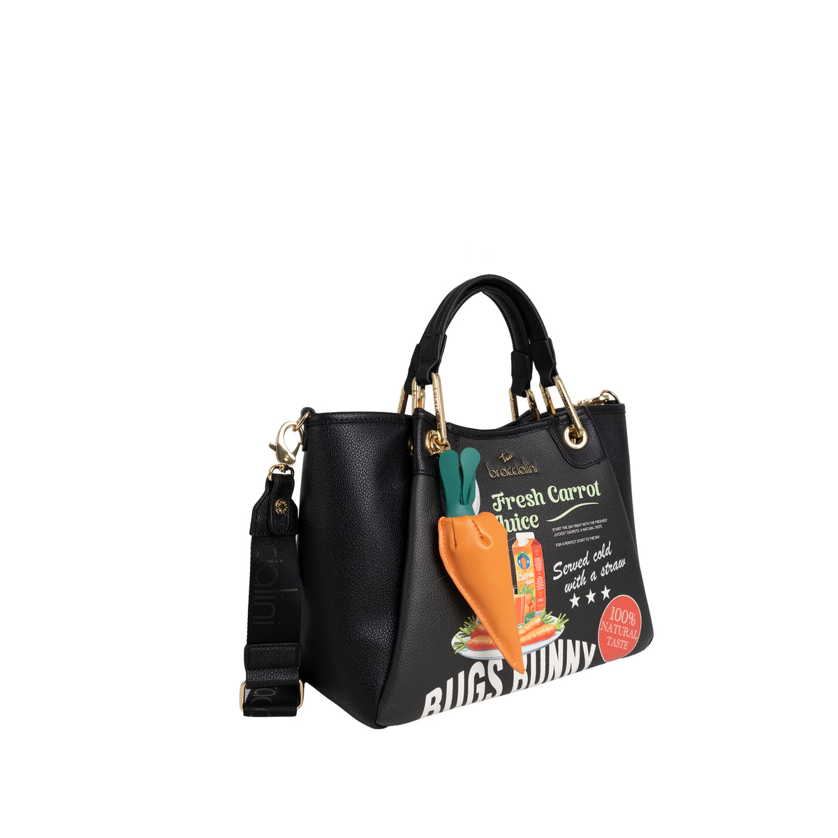 Braccialini Borsa A Mano Amy Nera