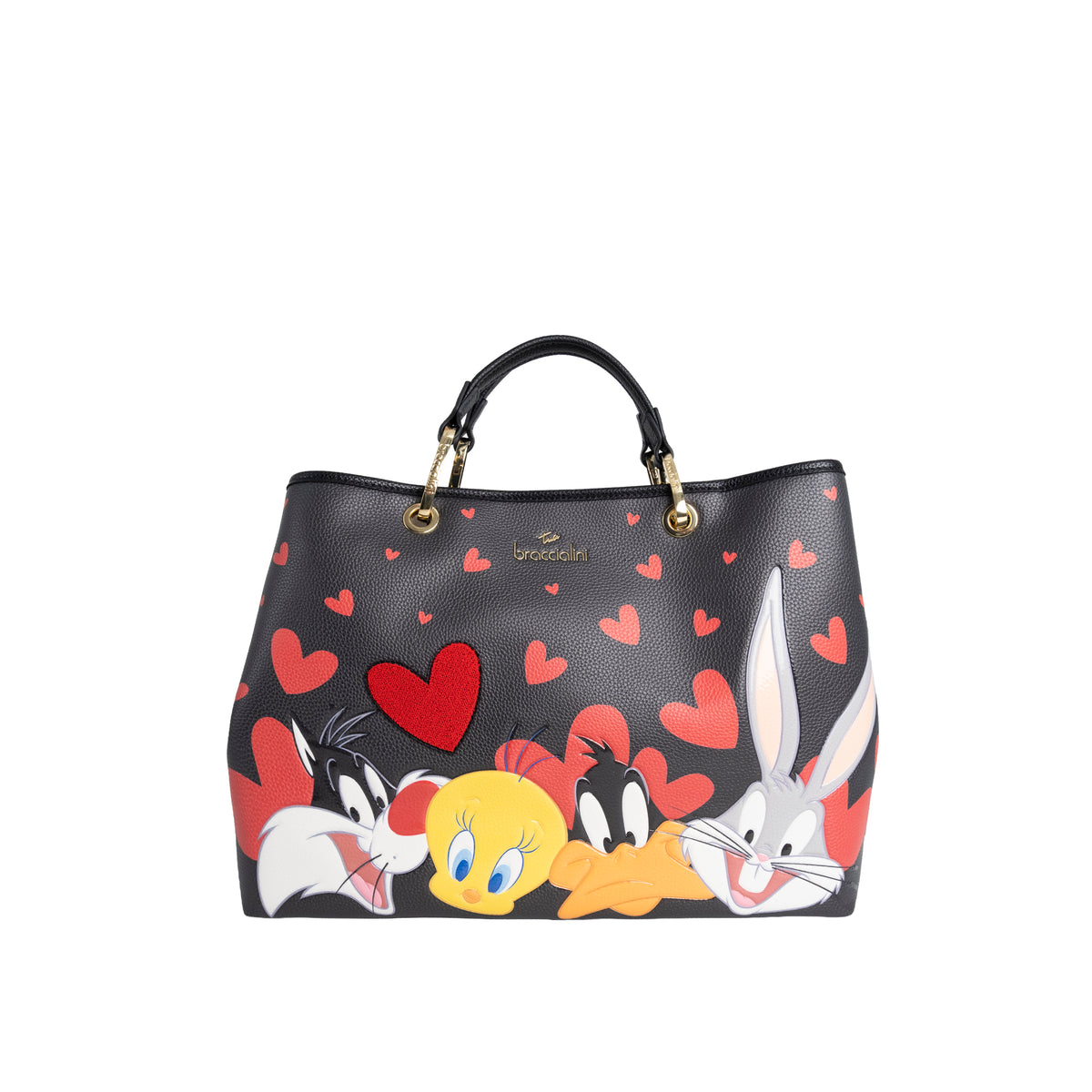 Braccialini Borsa A Mano Beth Lt Allfriend Multicolor Looney Tunes