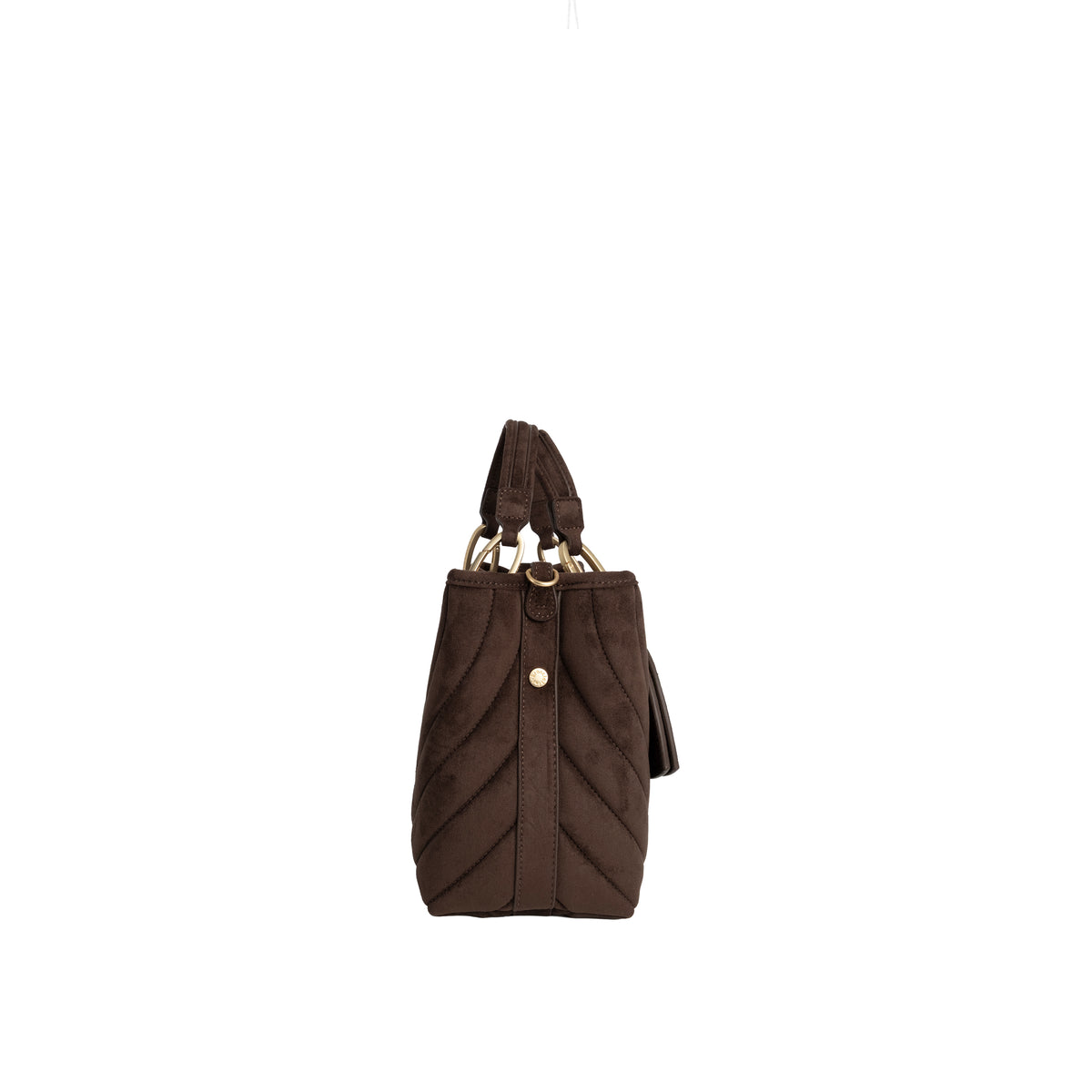 Braccialini Borsa A Mano Beth Matelasse' Marrone