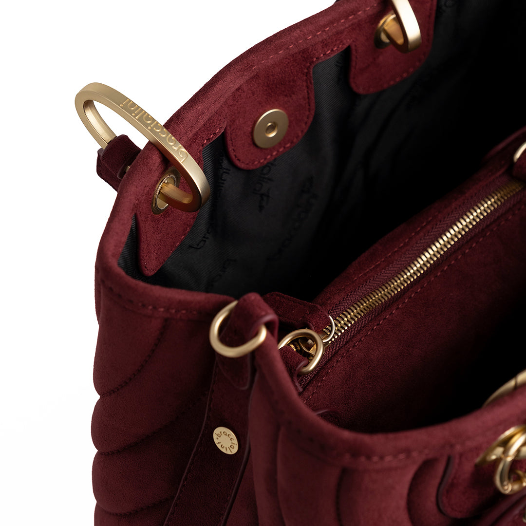 Braccialini Borsa A Mano Beth Matelasse' Rosso
