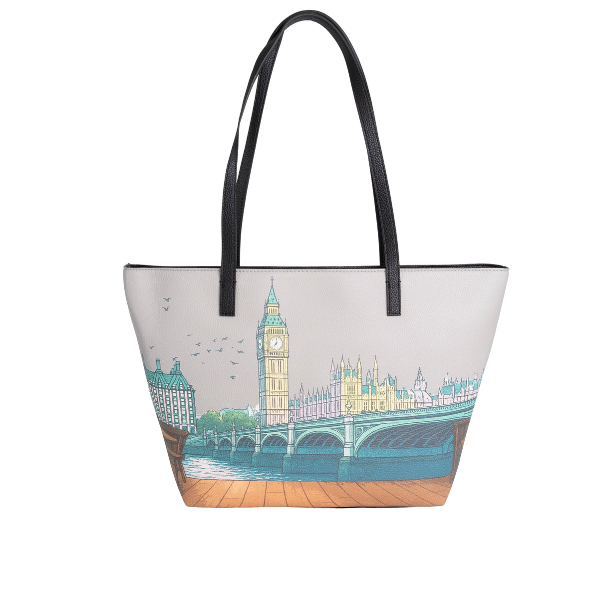 Braccialini Borsa A Spalla Cartoline Multicolor Londra