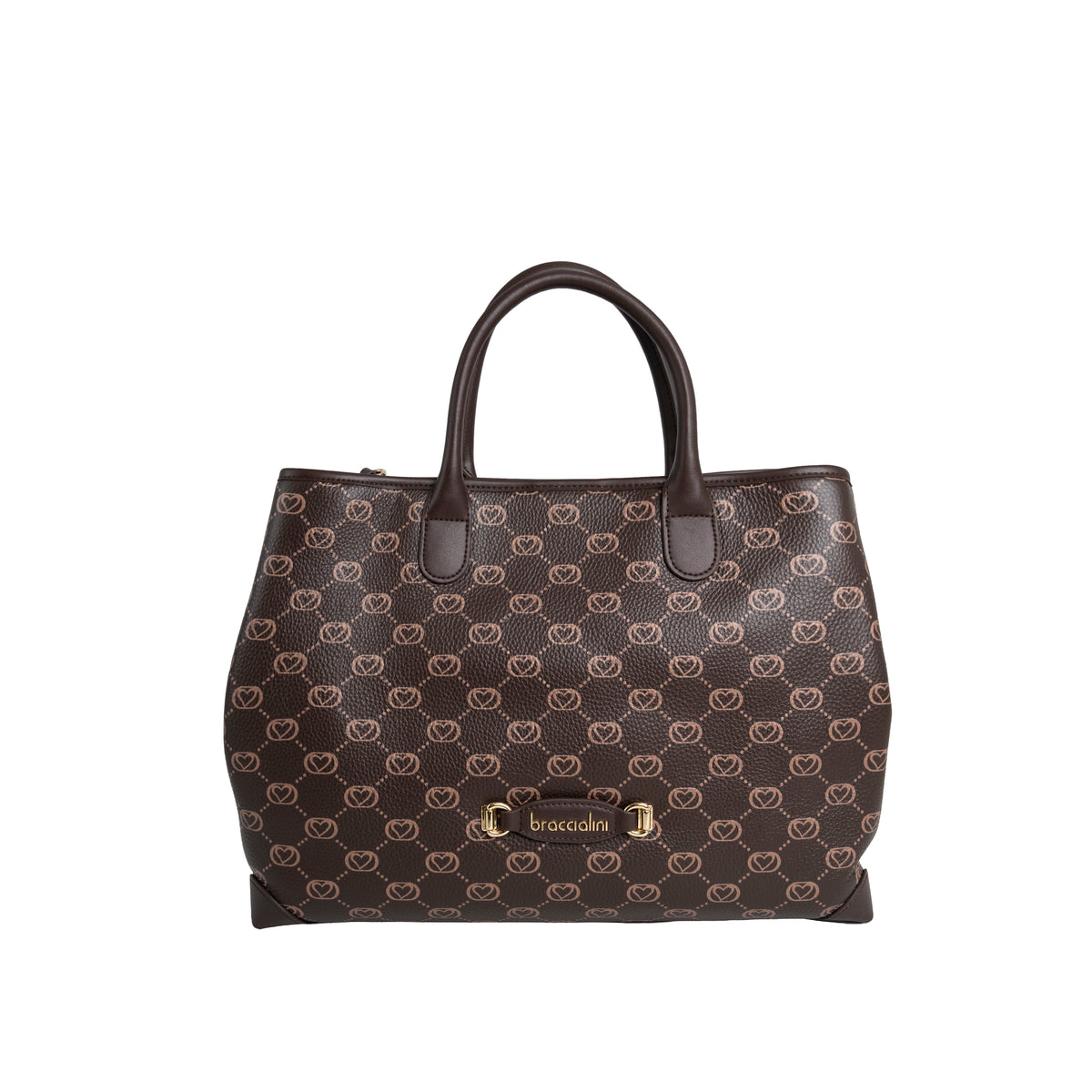 Braccialini Borsa Donna Piccola Monogram Marrone