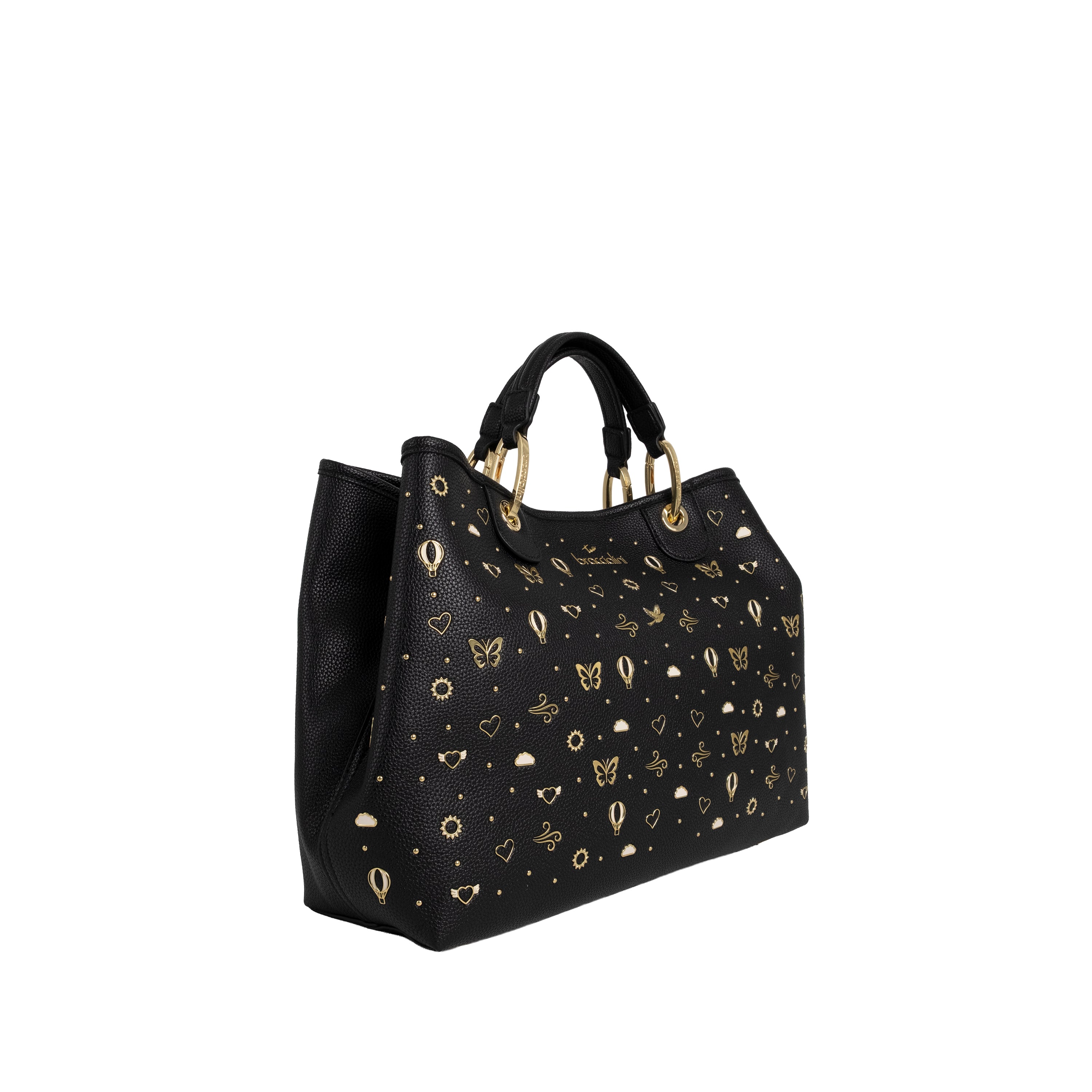 Braccialini Borsa a Mano Beth Strass Nero