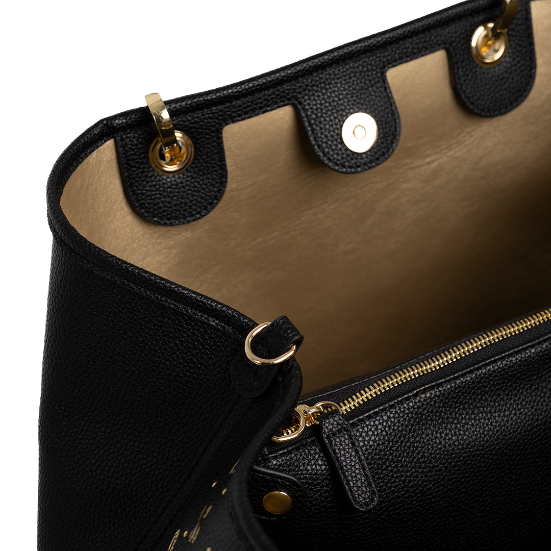 Braccialini Borsa a Mano Beth Strass Nero