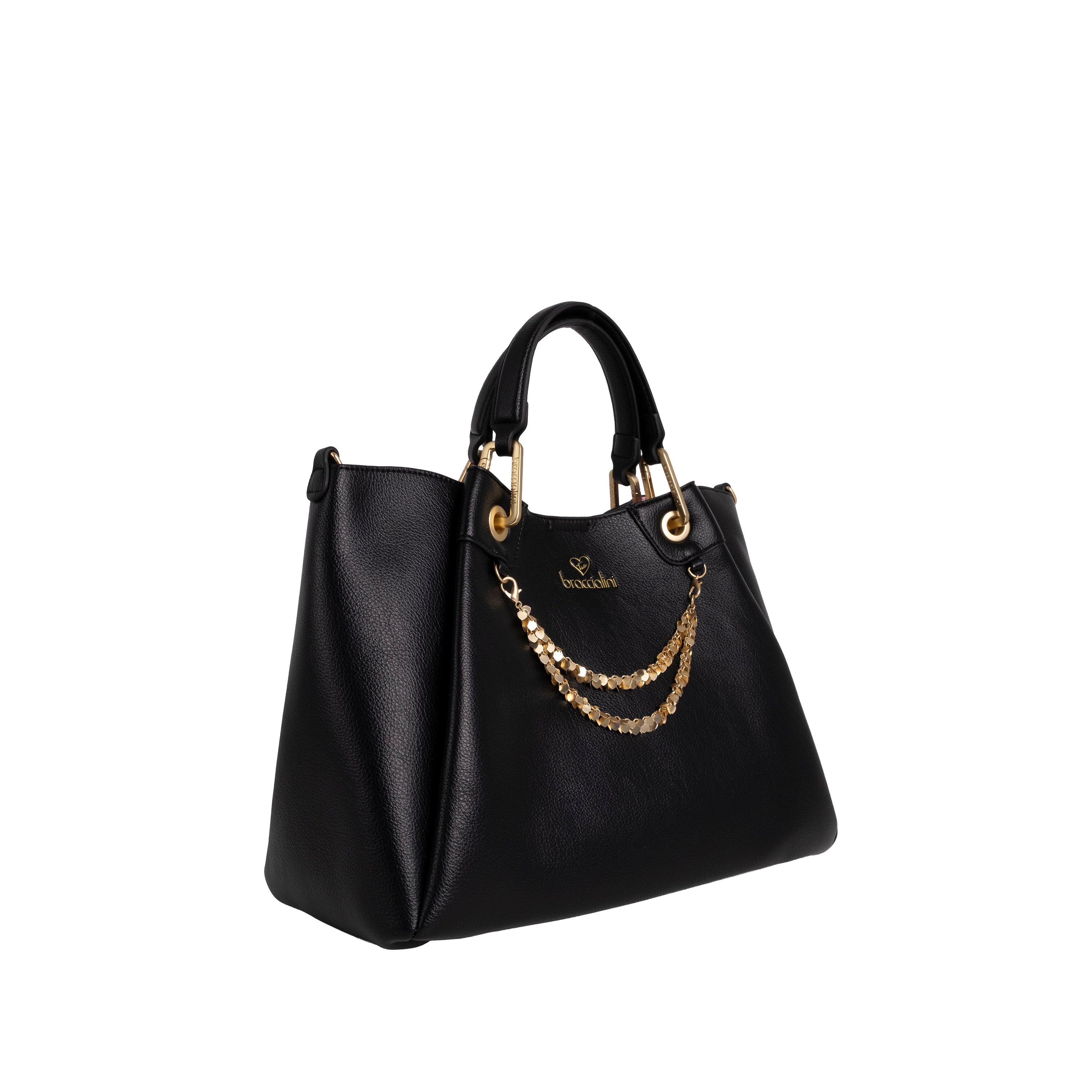 Braccialini Borsa a Mano Grande Amy Nero