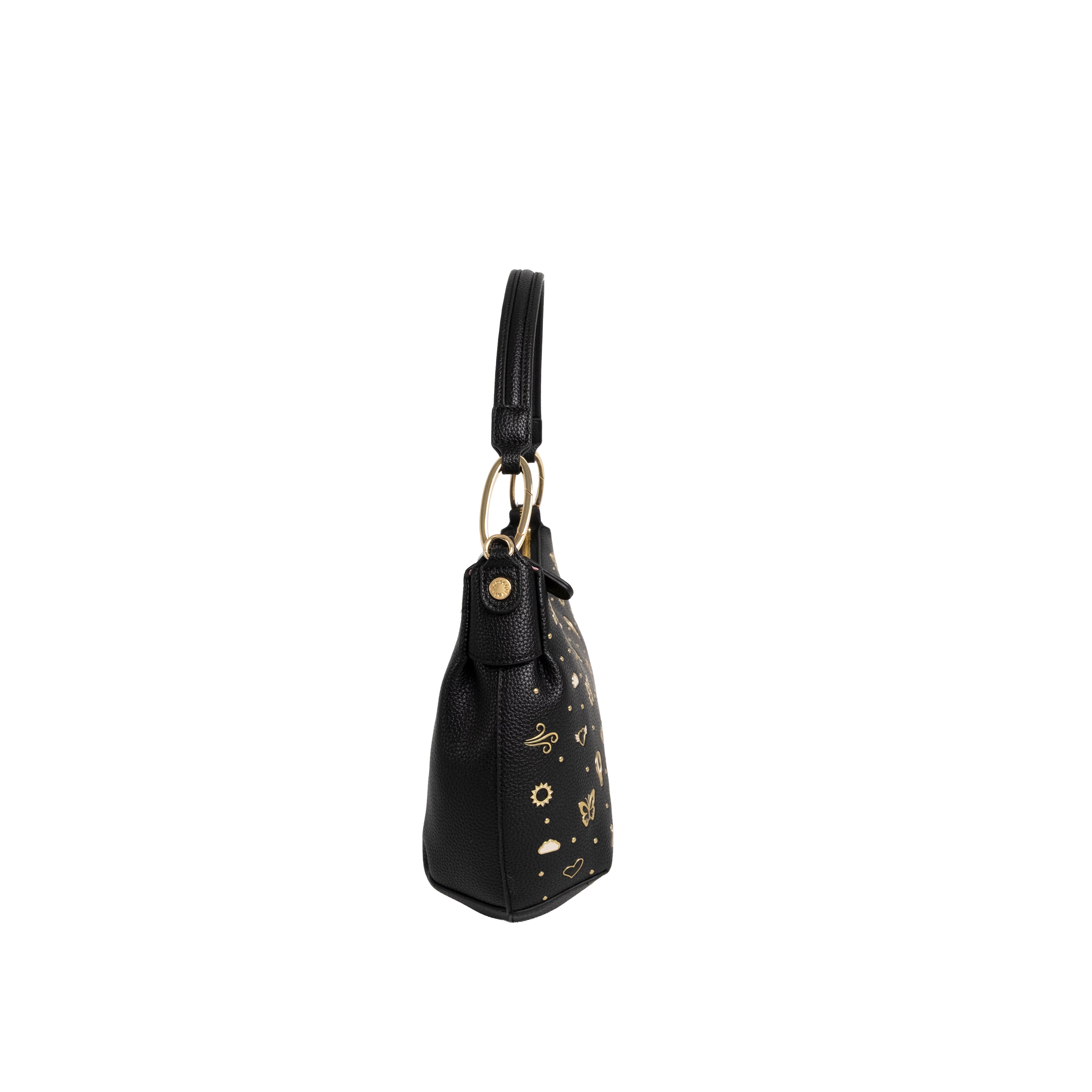 Braccialini Borsa a Spalla Beth Strass Nero