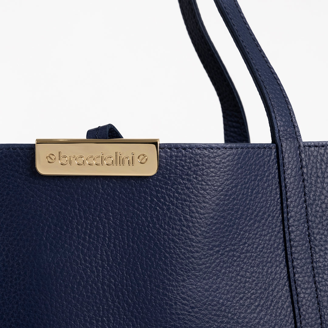 Braccialini Shopper Double Blu