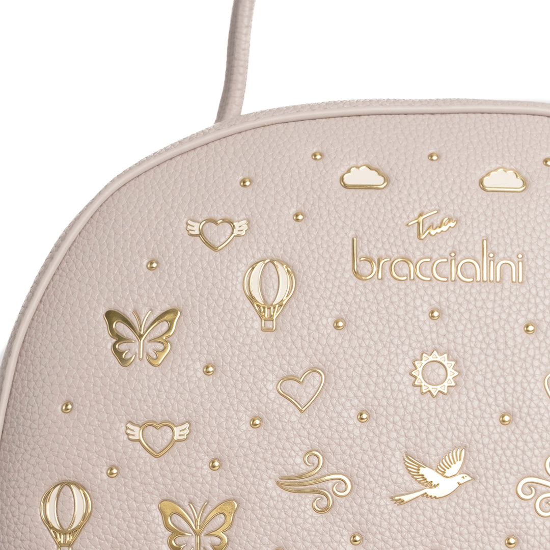 Braccialini Zaino Beth Strass Grigio