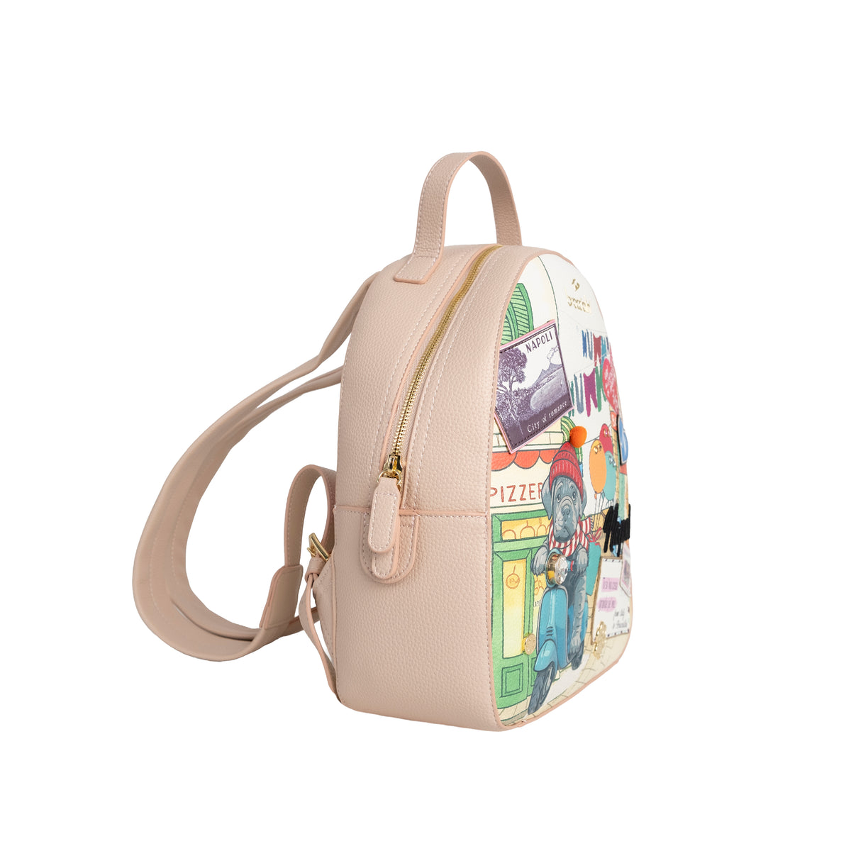 Braccialini Zaino Cartoline Multicolor Napoli