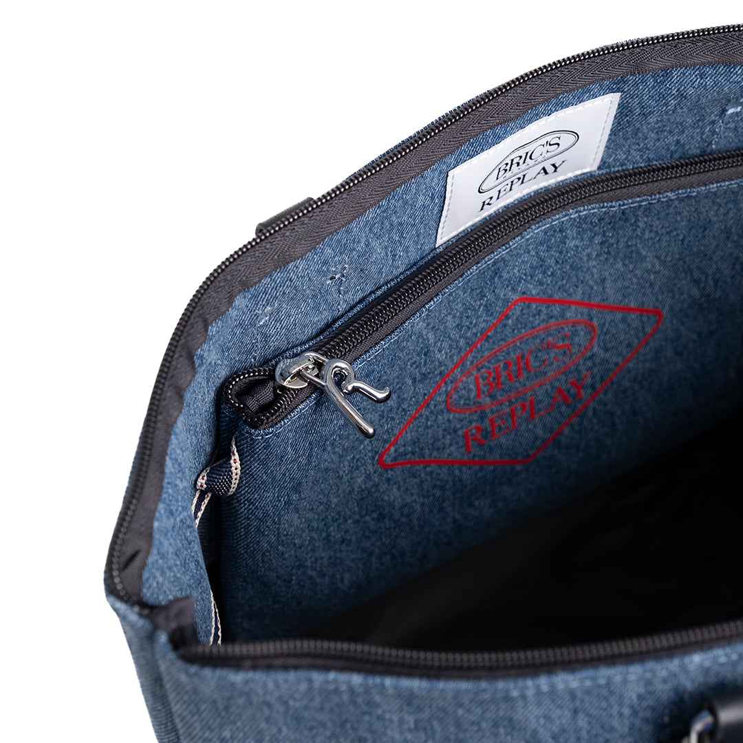 Bric's Replay Borsa Shopping L Denim