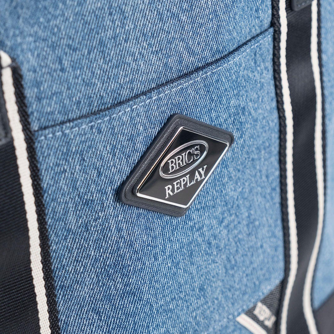Bric's Replay Denim Borsa Shopping Denim