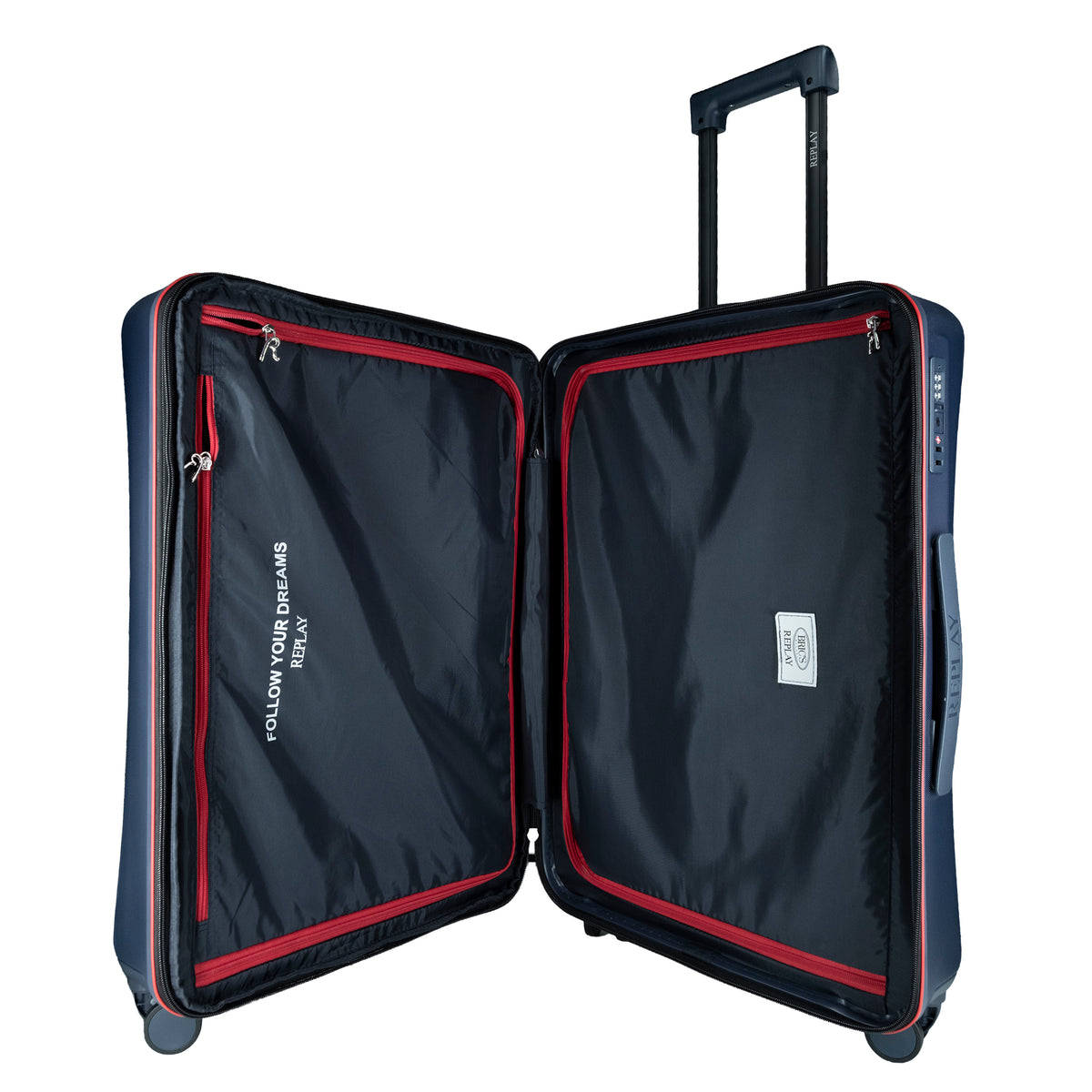 Bric's Replay Trolley M Dark Blue (46,5x69,5x25/29 cm)