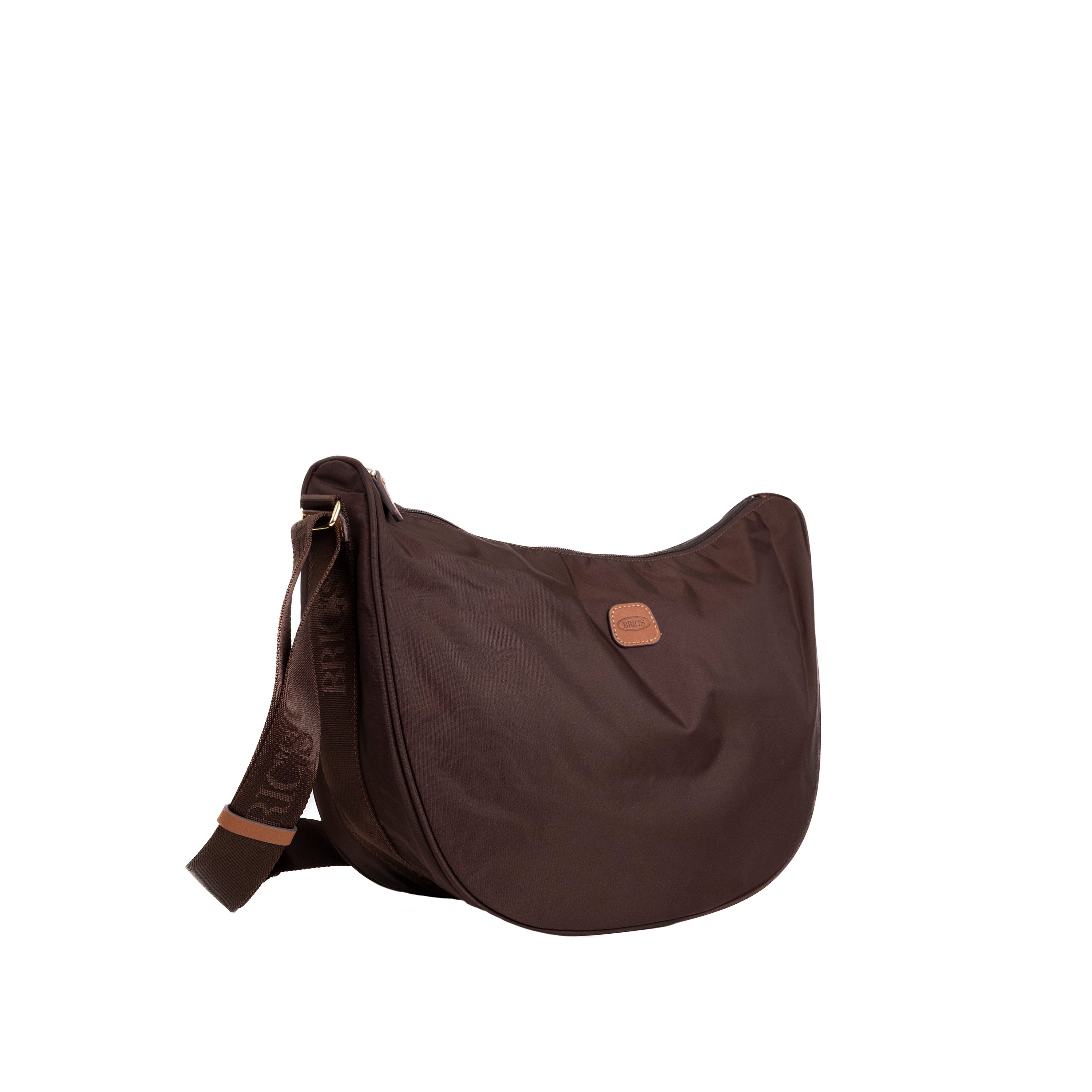 Bric's Borsa a Tracolla Mezzaluna L X-Collection Marrone