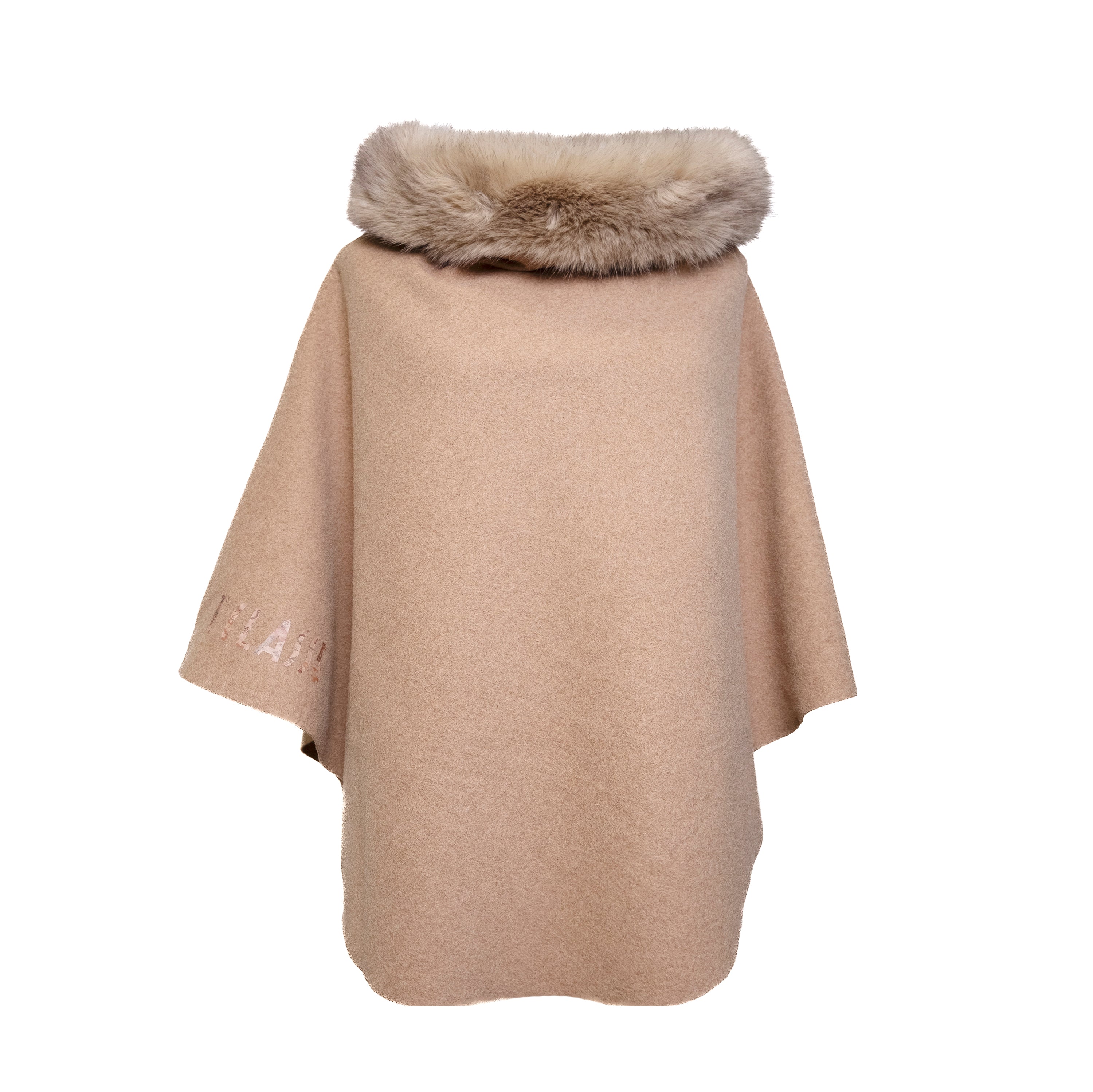 Alviero Martini Prima Classe Poncho Ecofour Biscotto