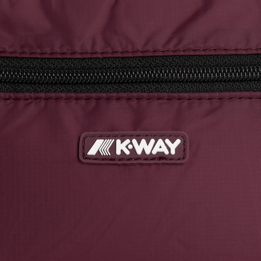 K-Way Borsa a Tracolla Moire Violet Mauve Wine