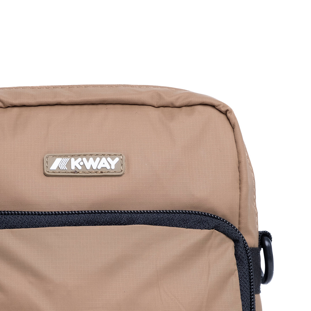 K-Way Borsa a Tracolla Reporter Erloy Brown Corda