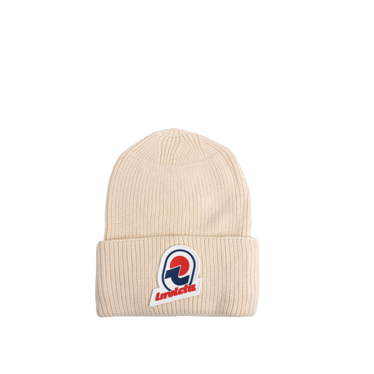 Invicta Cappello Modello Beanie a Coste Off White