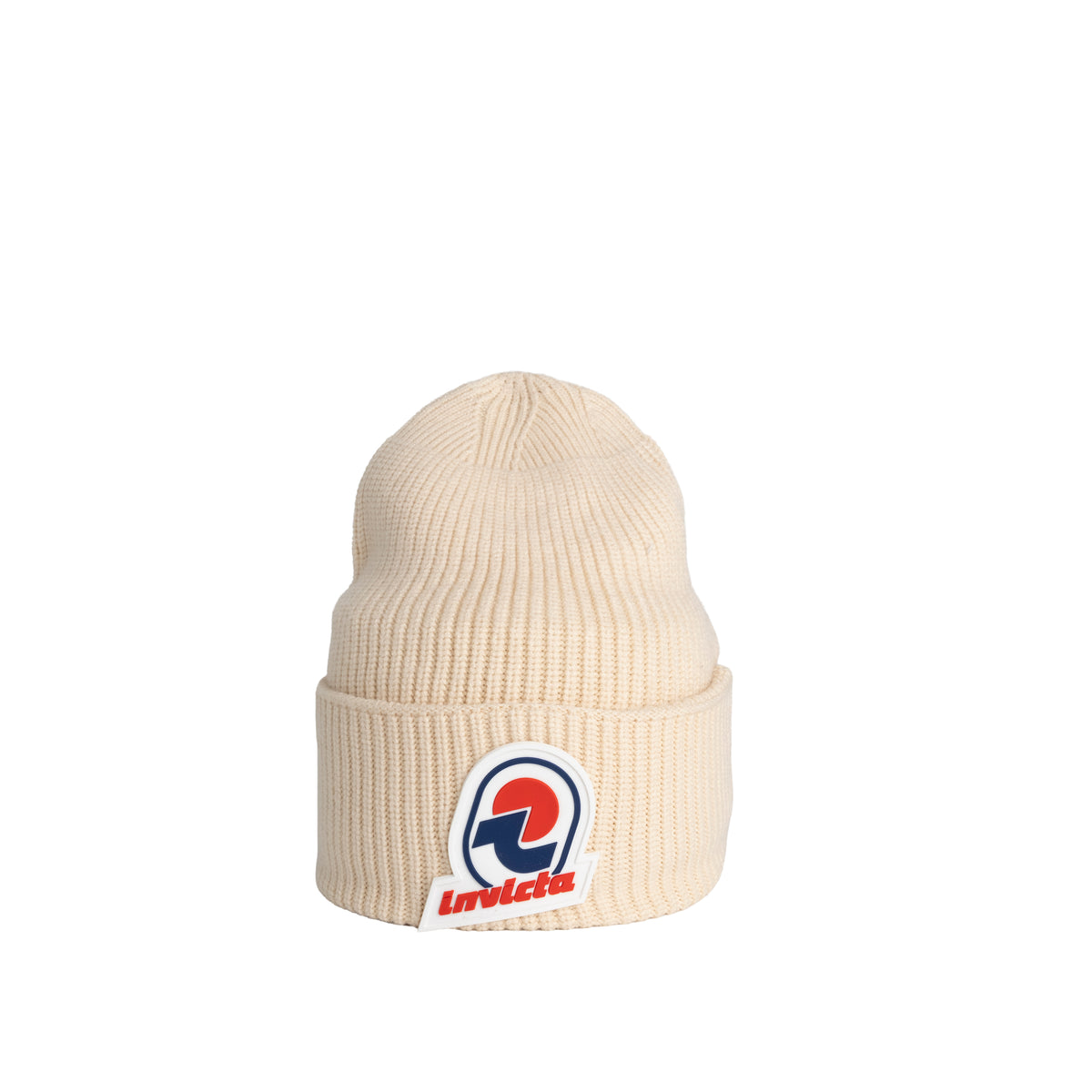 Invicta Cappello Modello Beanie a Coste Off White