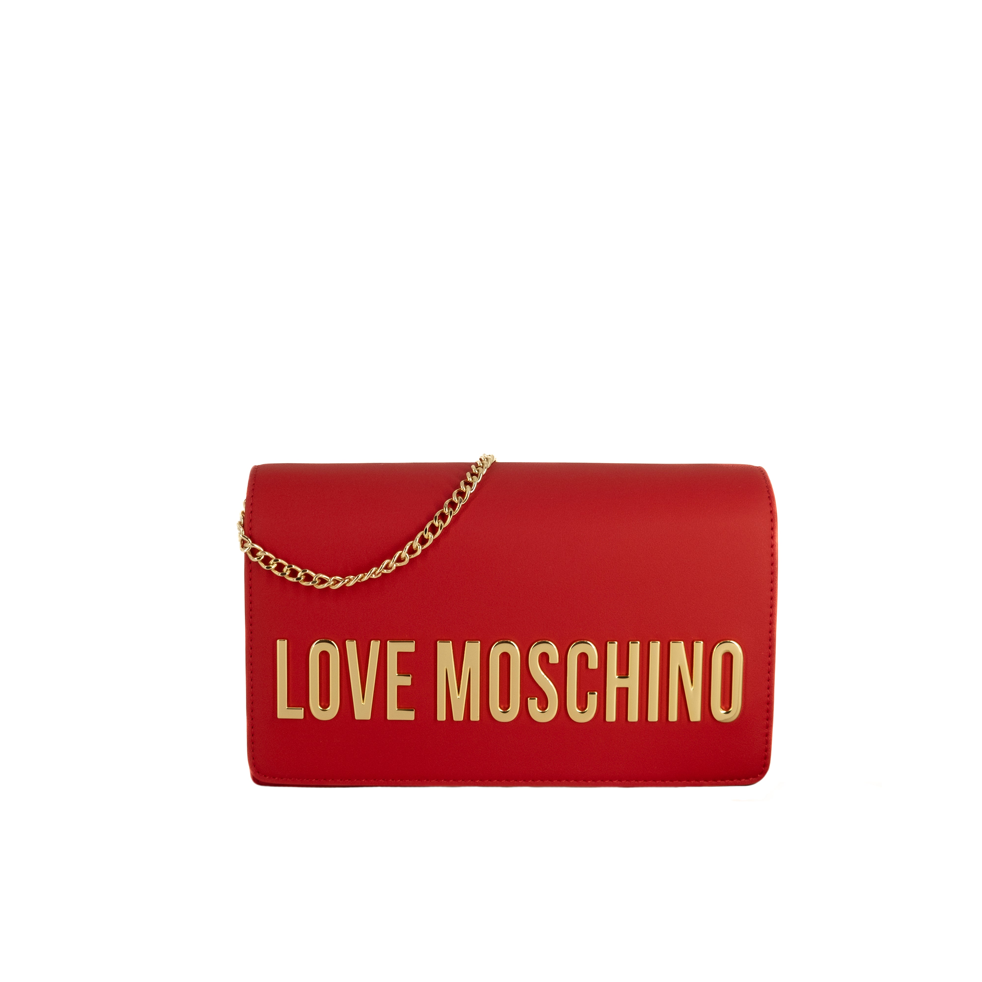 Love Moschino Borsa a Tracolla con Scritta Rossa