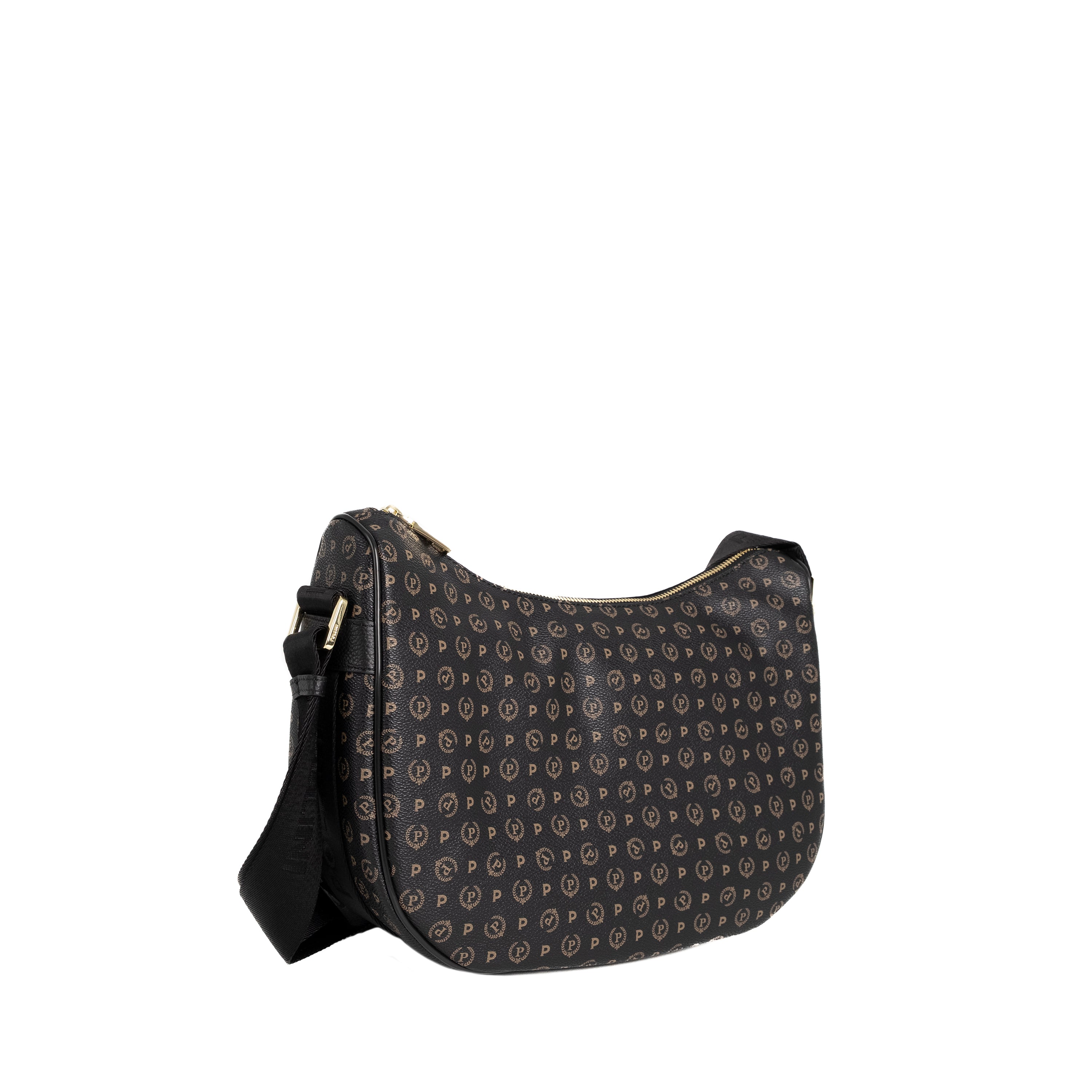 Pollini Borsa a Spalla Heritage Hobo Nero