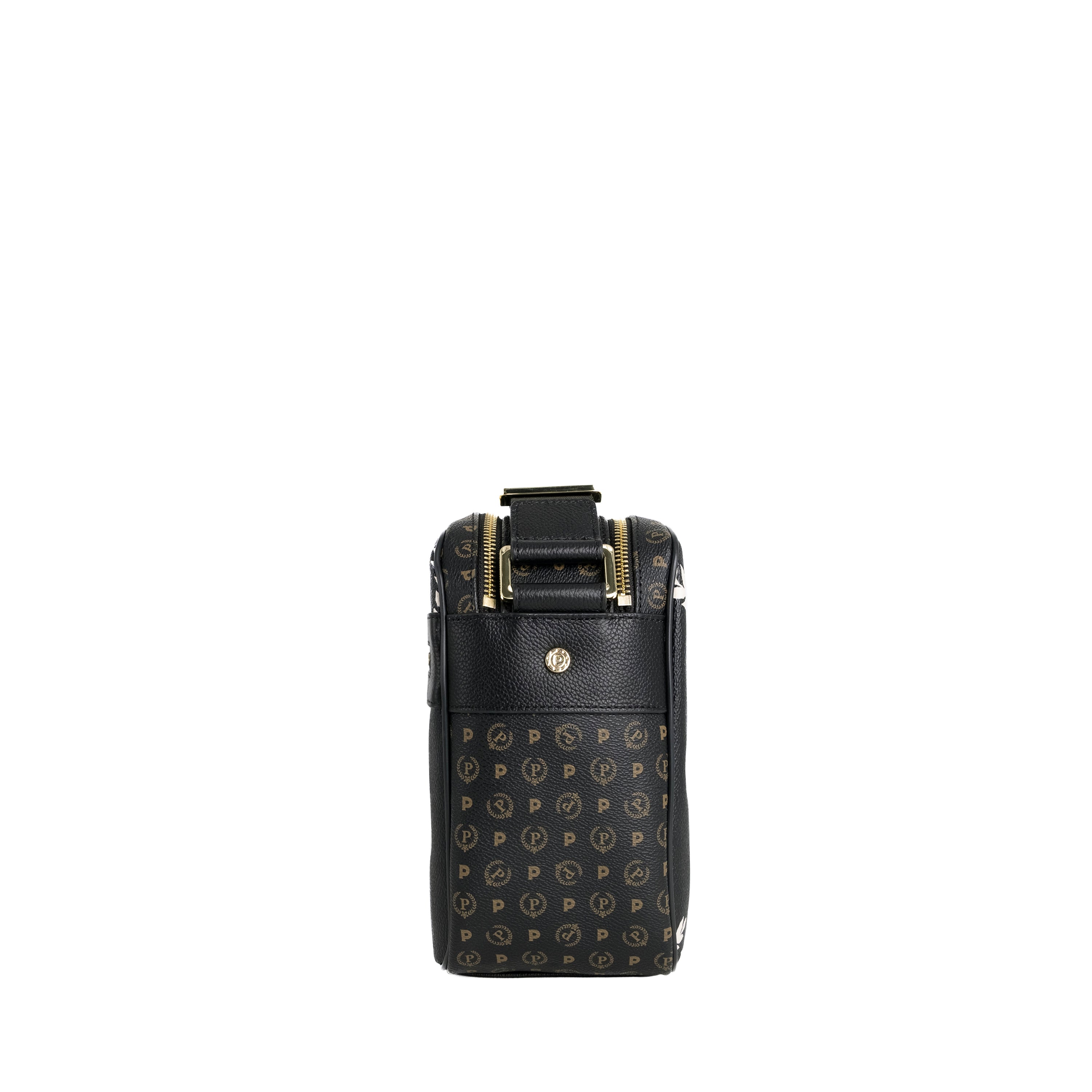 Pollini Borsa a Tracolla Heritage con Logo Nero