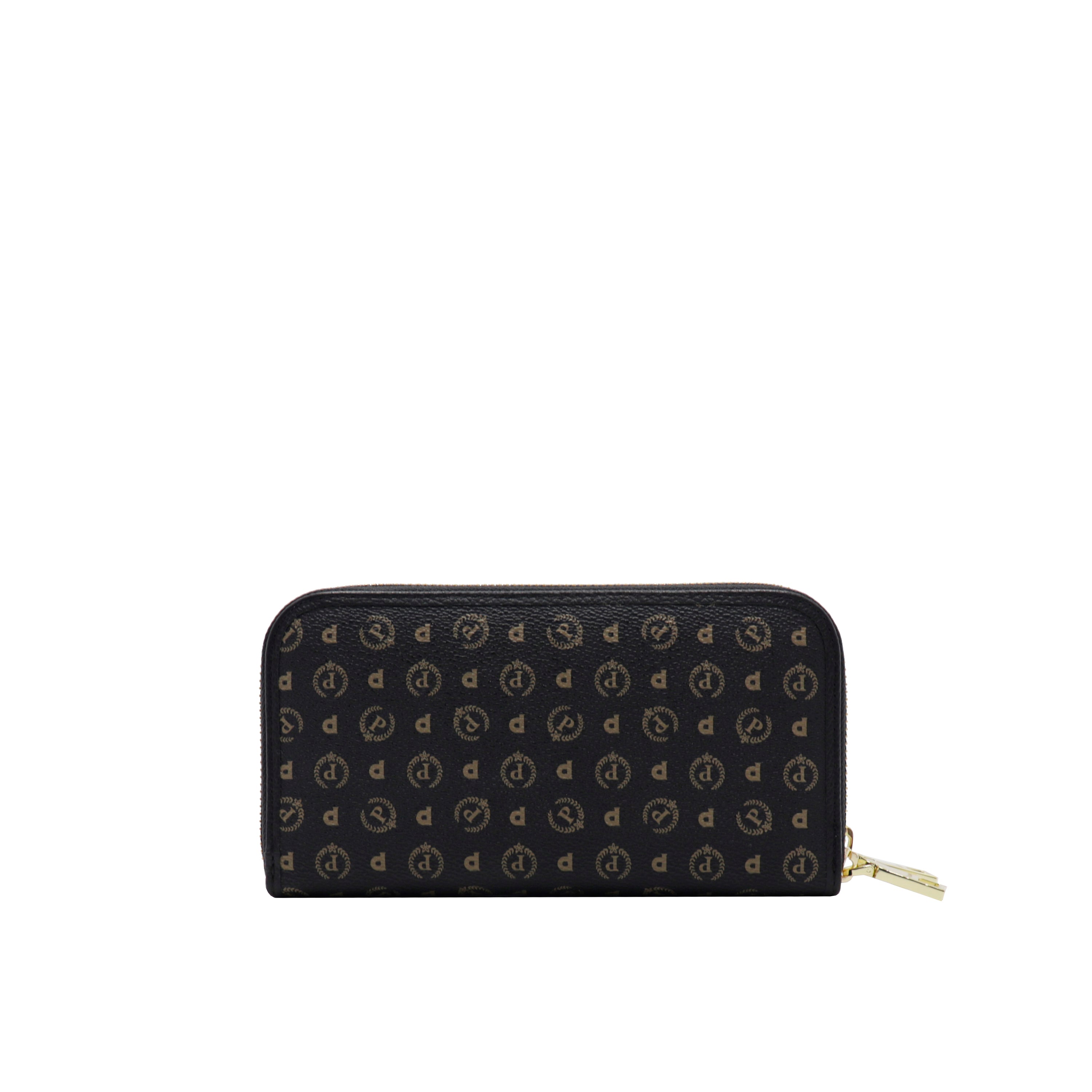 Pollini Portafogli Donna con Doppia Zip Heritage Nero