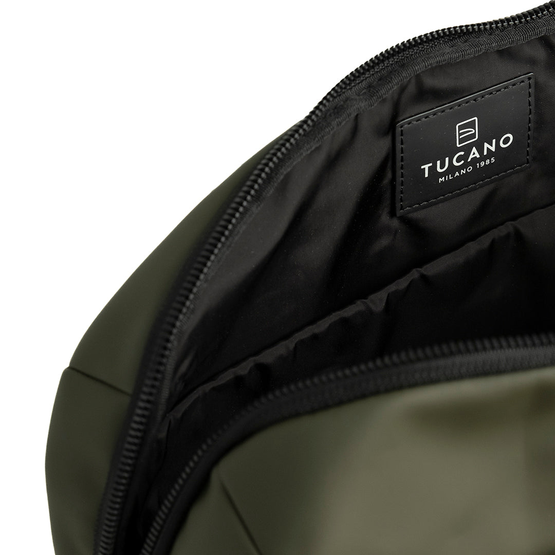 Tucano Borsa Gommo 15.6" Verde Militare