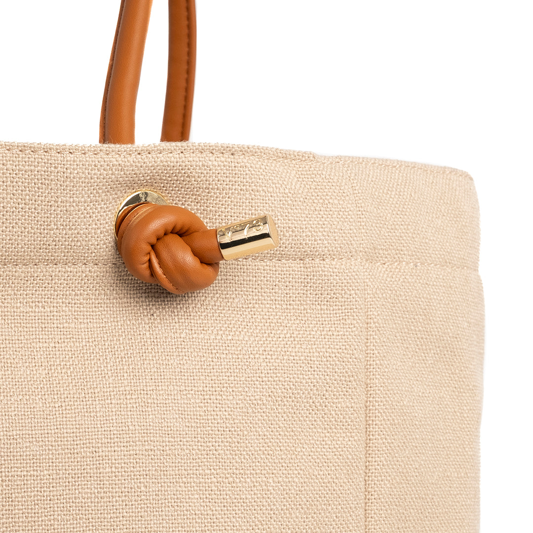 V73 Borsa Shopping Exclusive Naturale/Cuoio