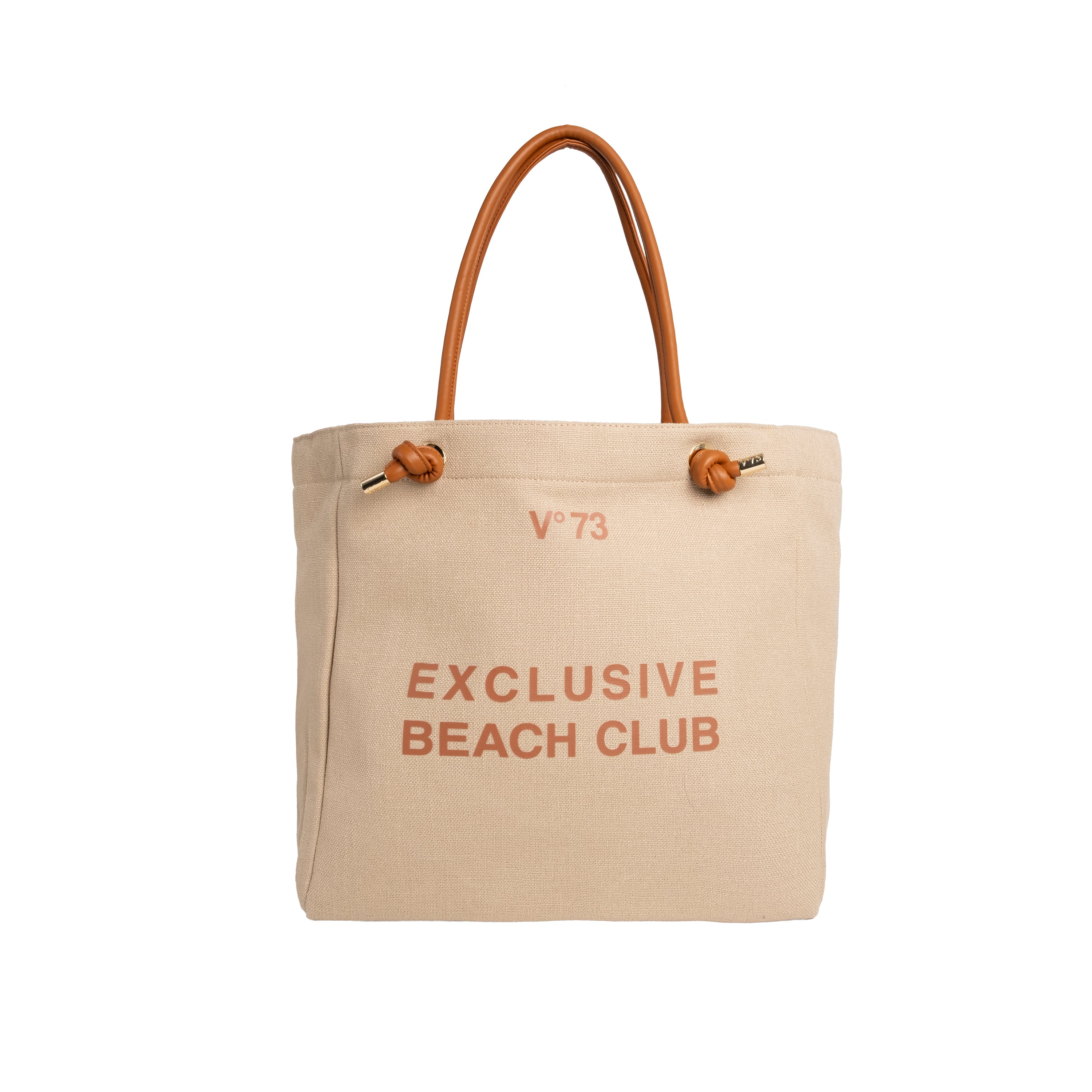 V73 Borsa Shopping Exclusive Naturale/Cuoio