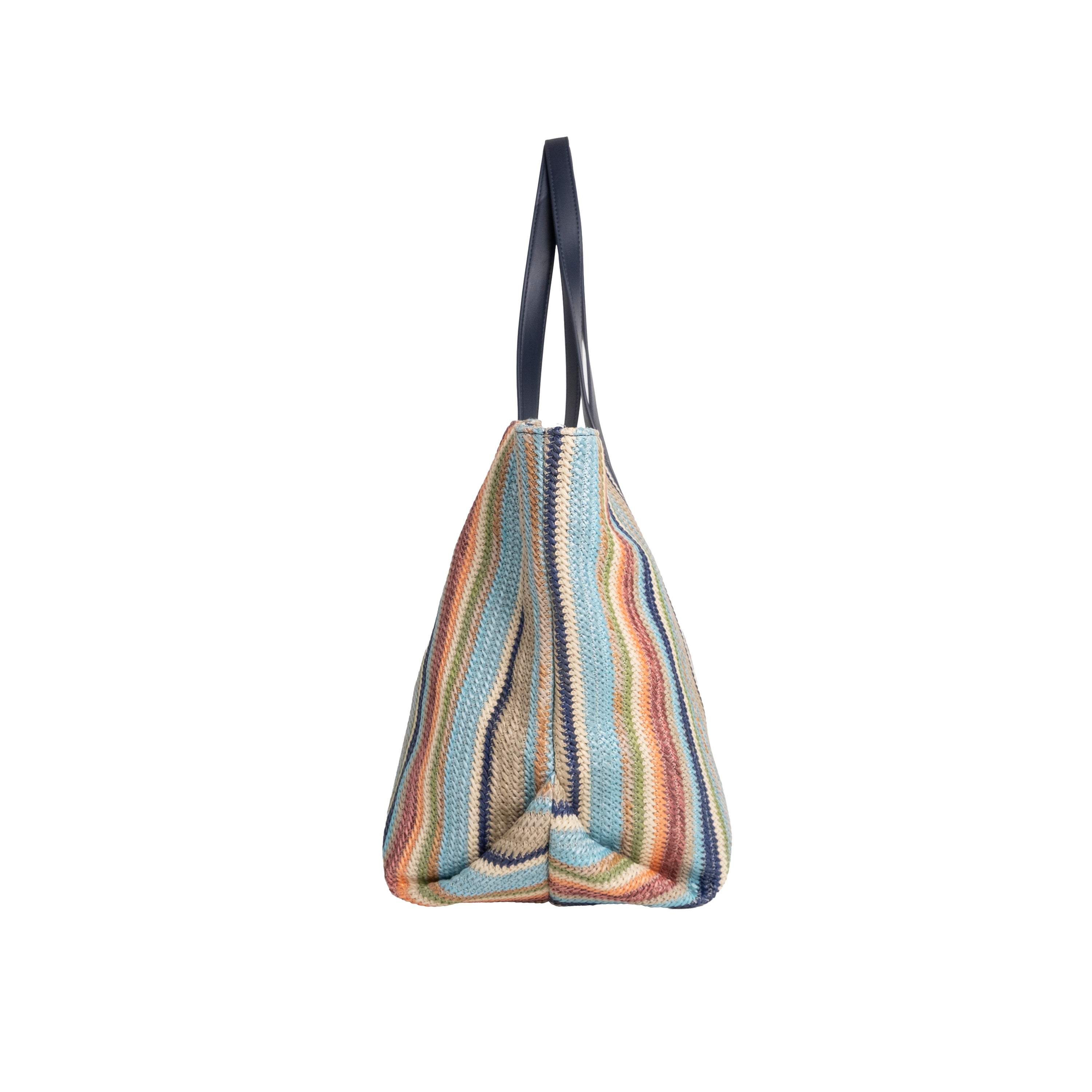 V73 Borsa Shopping Karina Blu/Multicolor