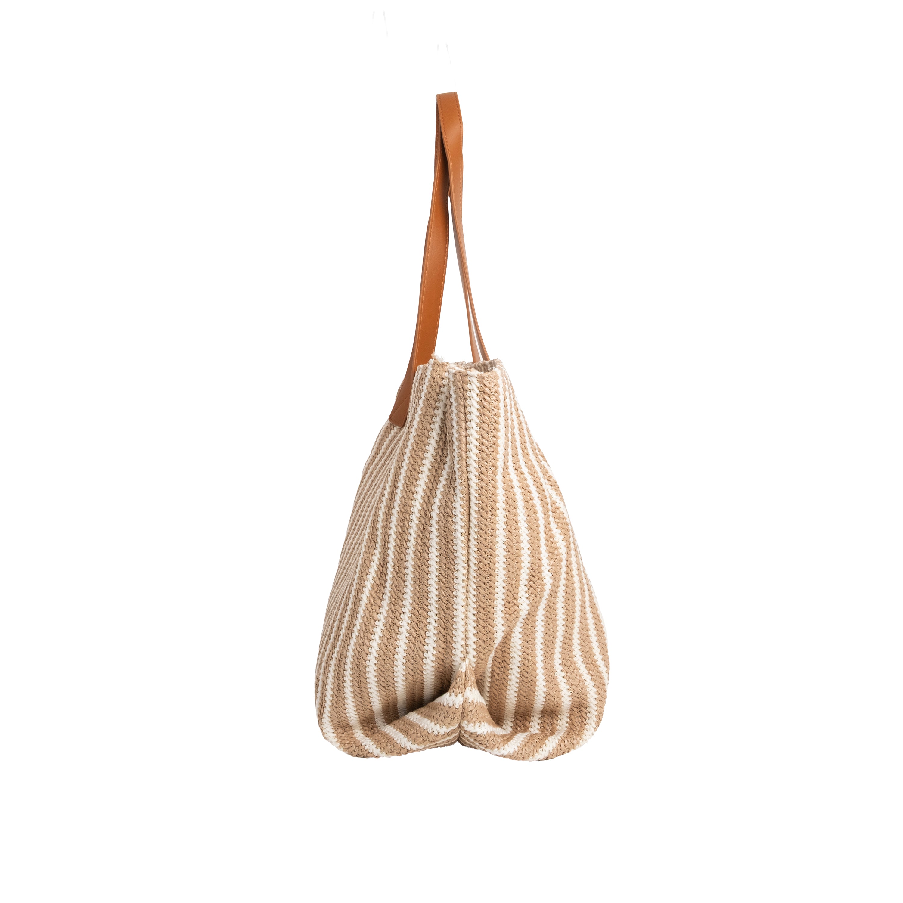 V73 Borsa Shopping Karina Cuoio/Multicolor