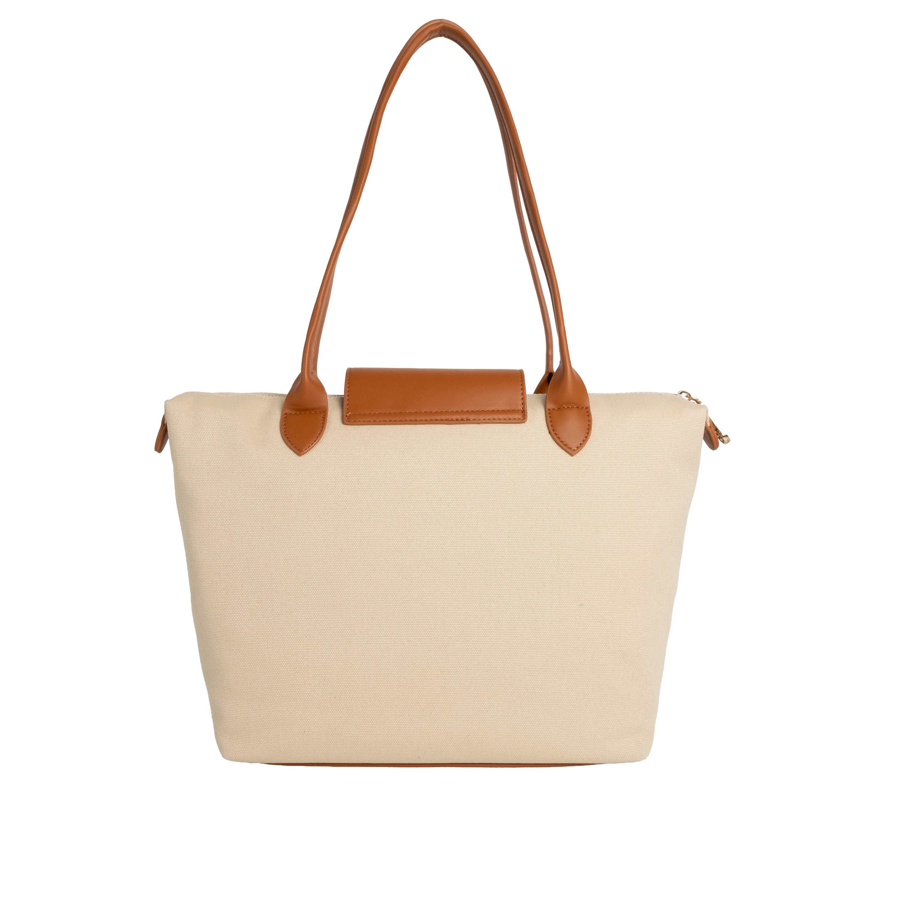 V73 Borsa Shopping Responsible Off White/Cuoio