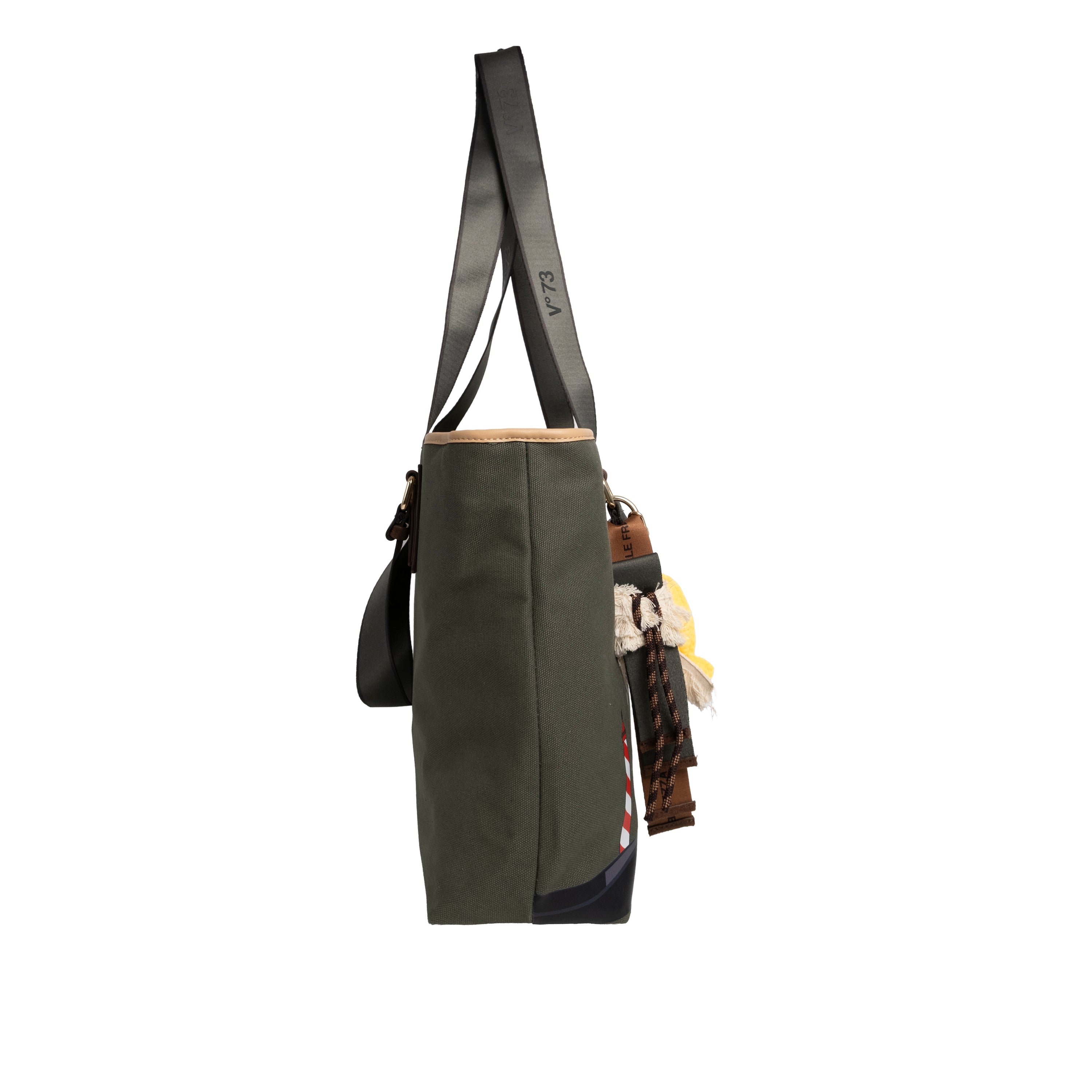 V73 Borsa Shopping Tita Verde/Naturale