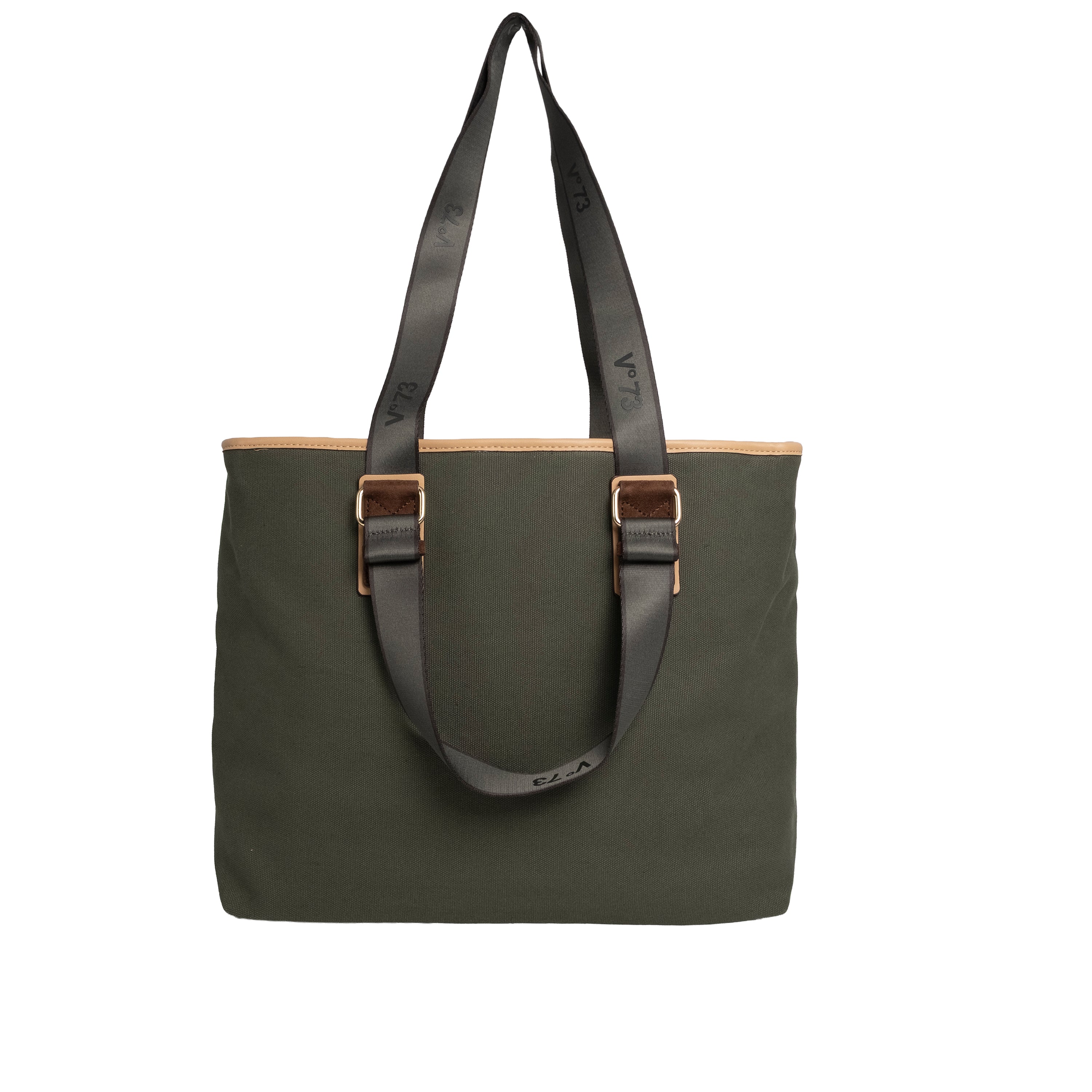 V73 Borsa Shopping Tita Verde/Naturale