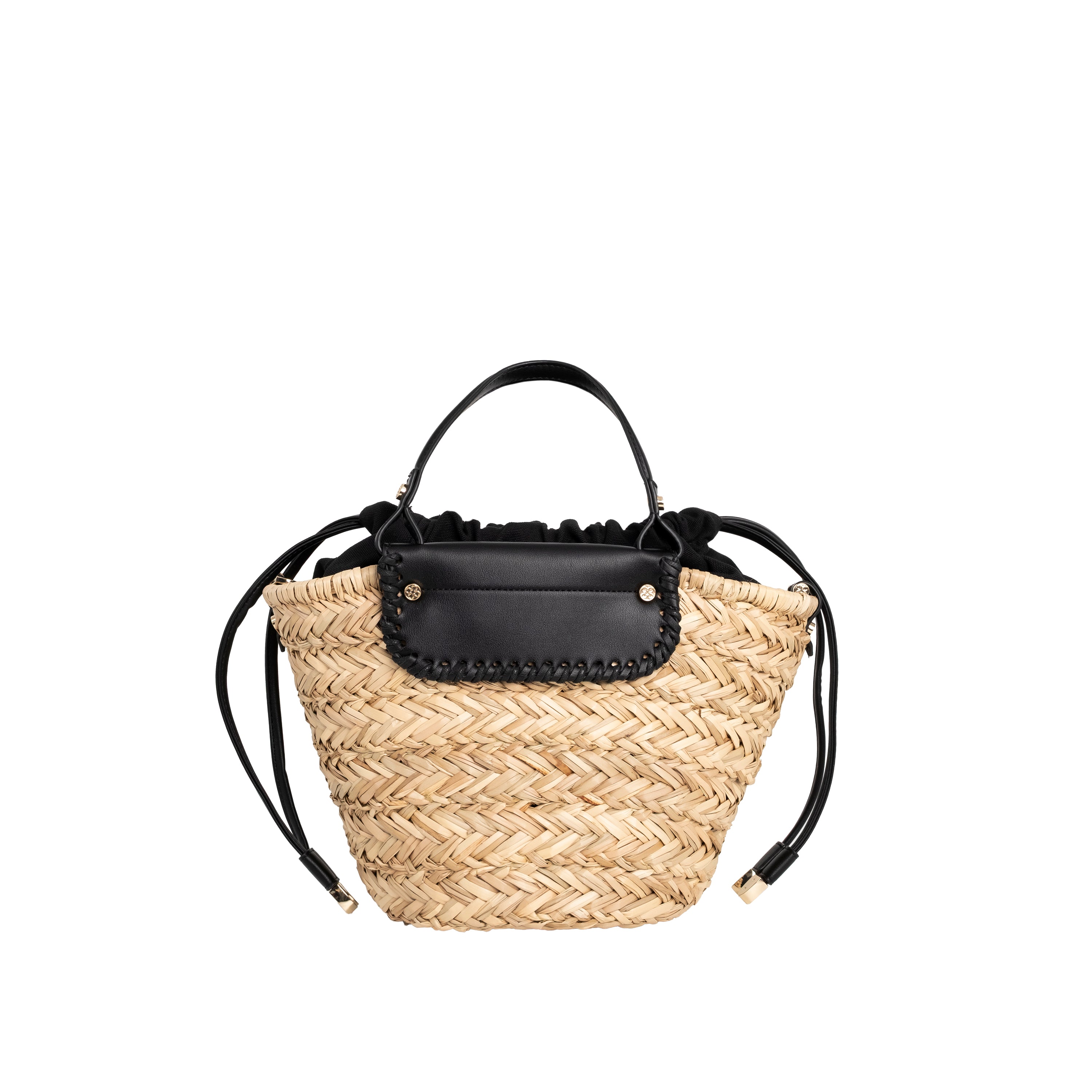 V73 Borsa Shopping Vanna Nero/Naturale